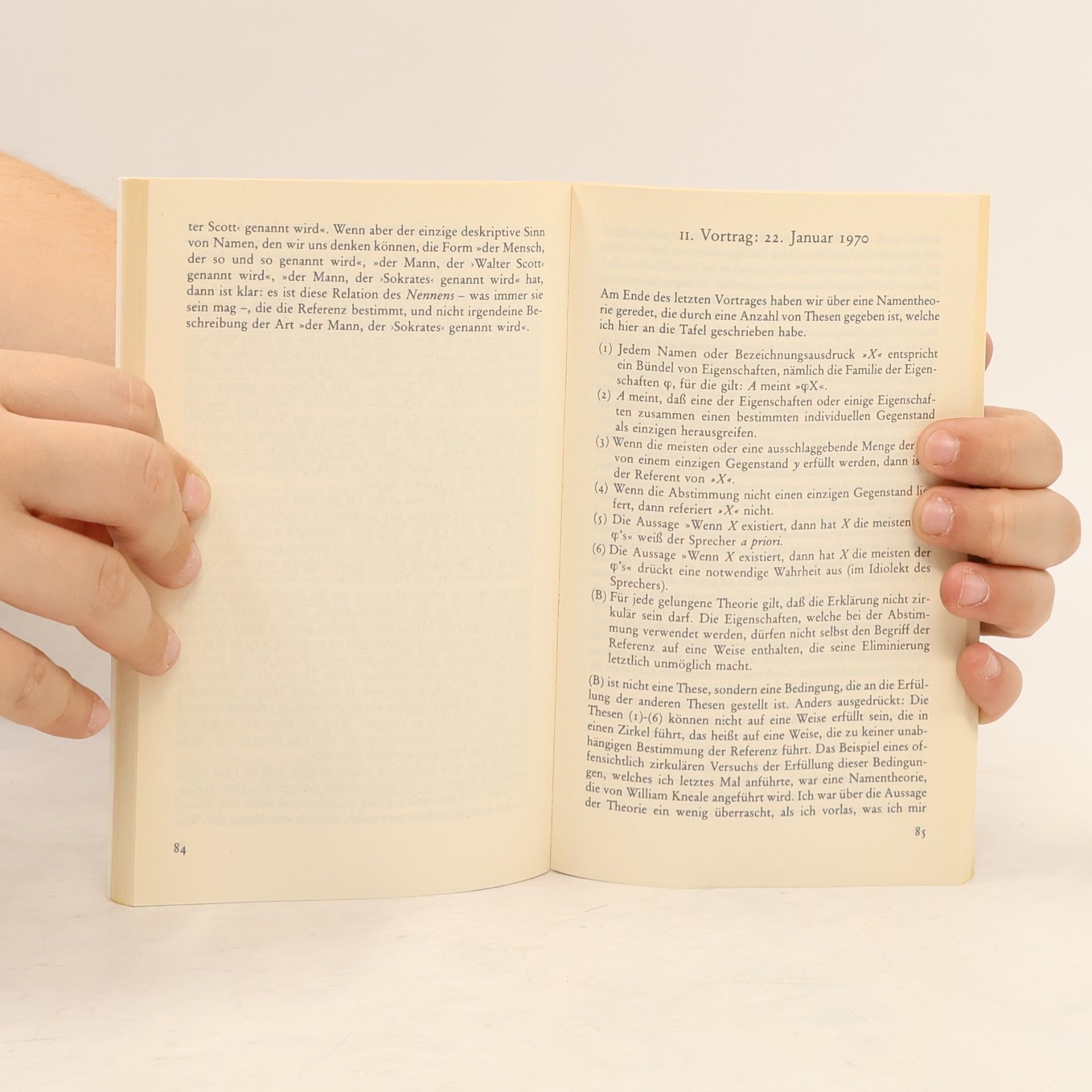 Saul Kripke Name und Notwendigkeit