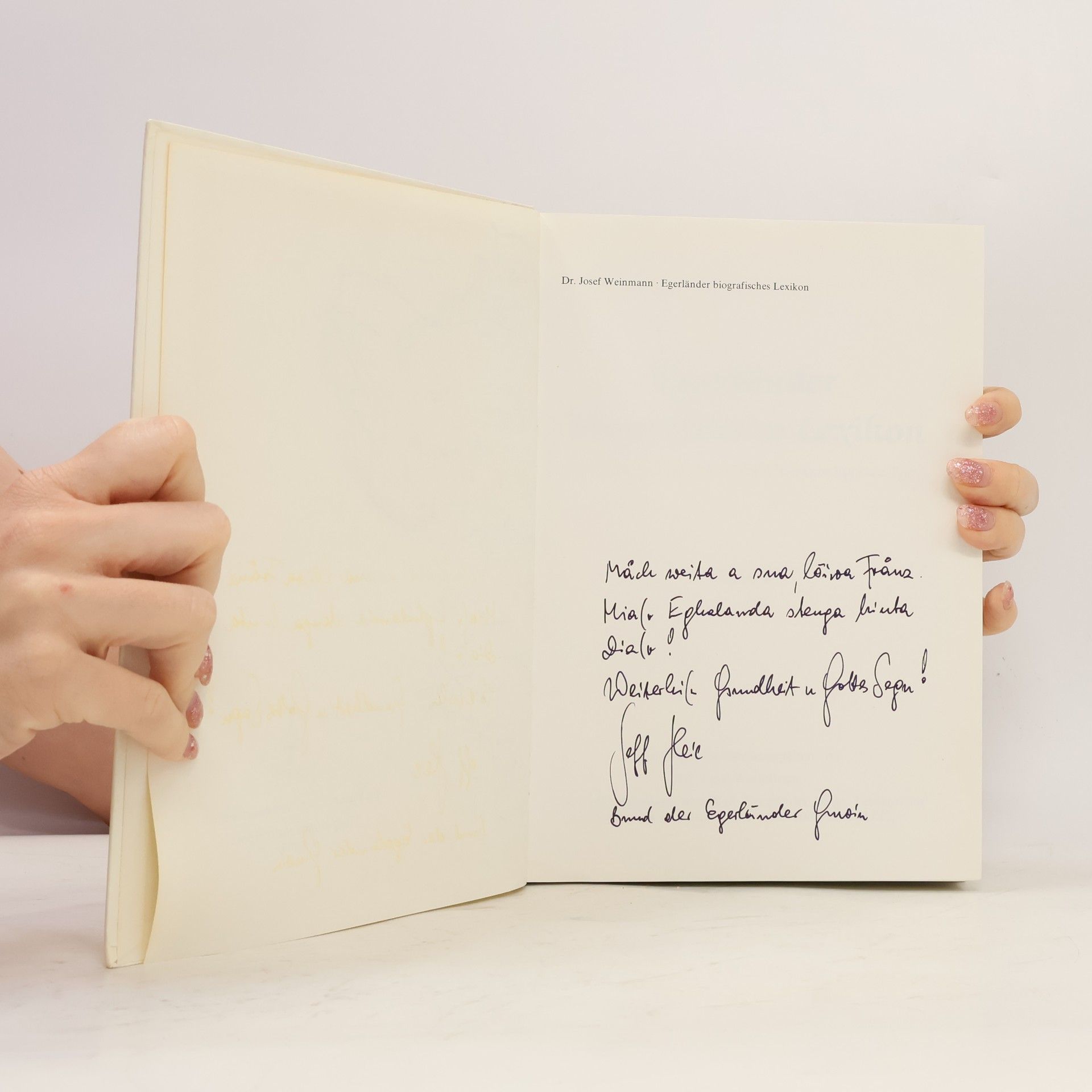 Josef Weinmann Egerländer Biografisches Lexikon