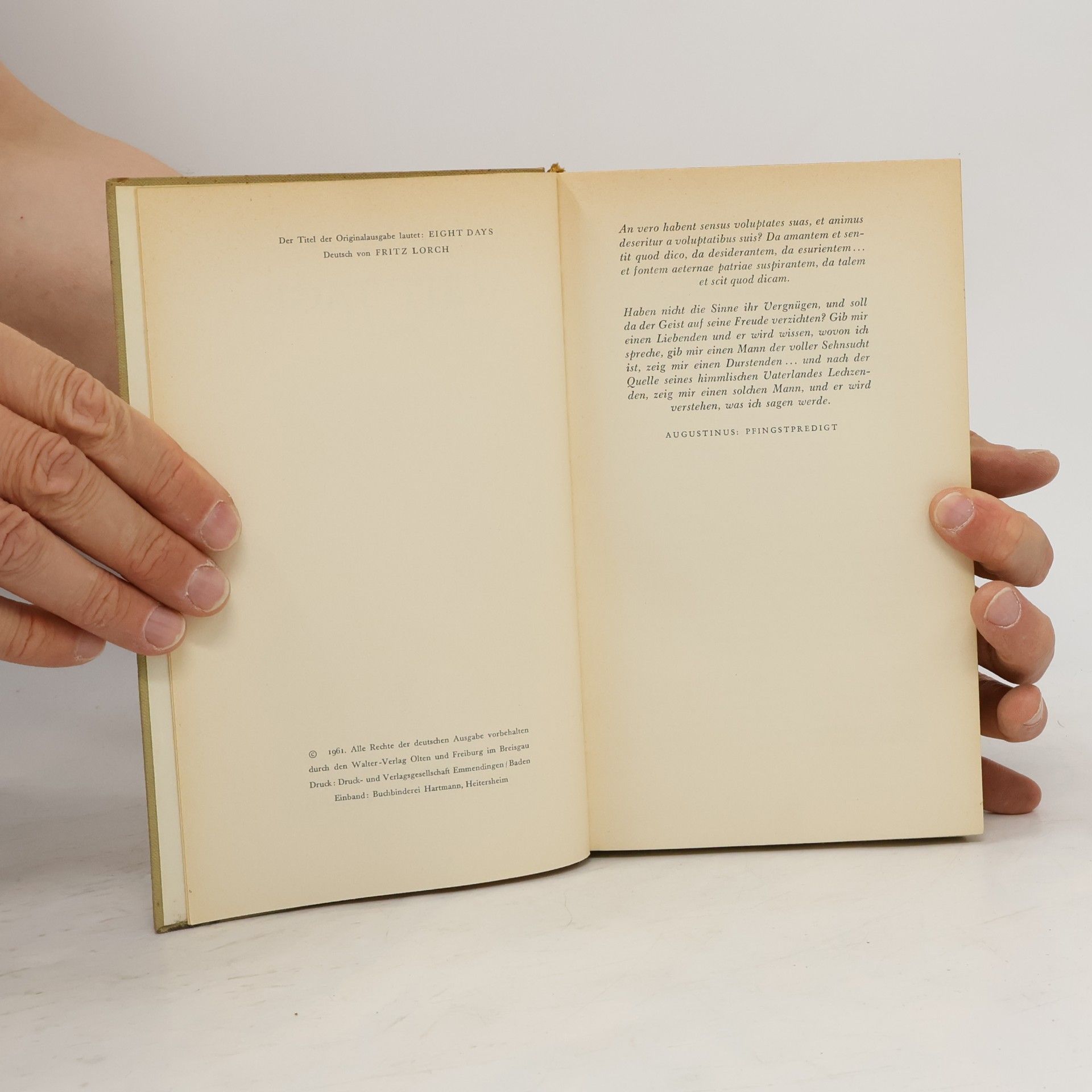 Gabriel Fielding Acht Tage