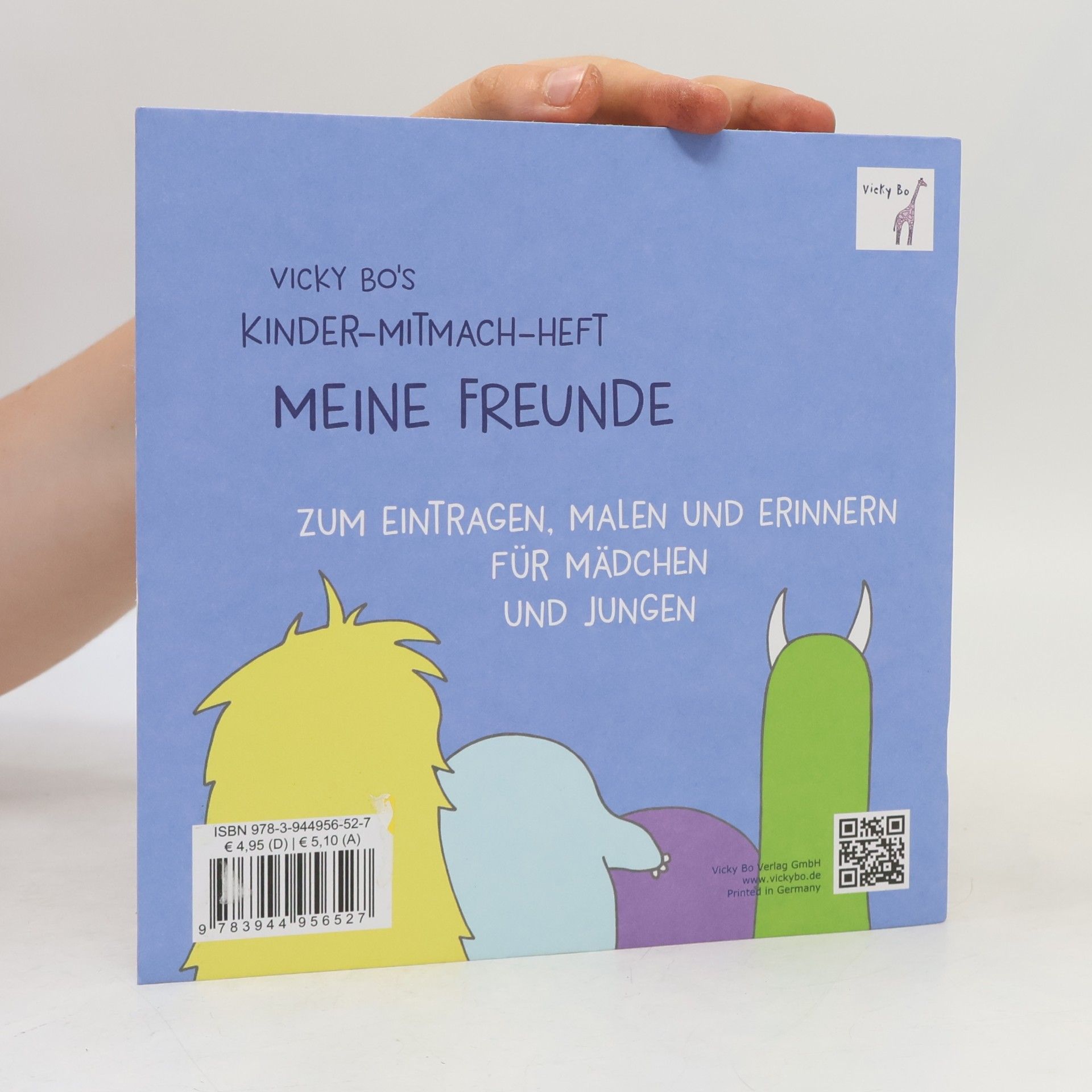 Vicky Bo Vicky Bo's Kinder-Mitmach-Heft ab 6 Jahren: Meine Freunde