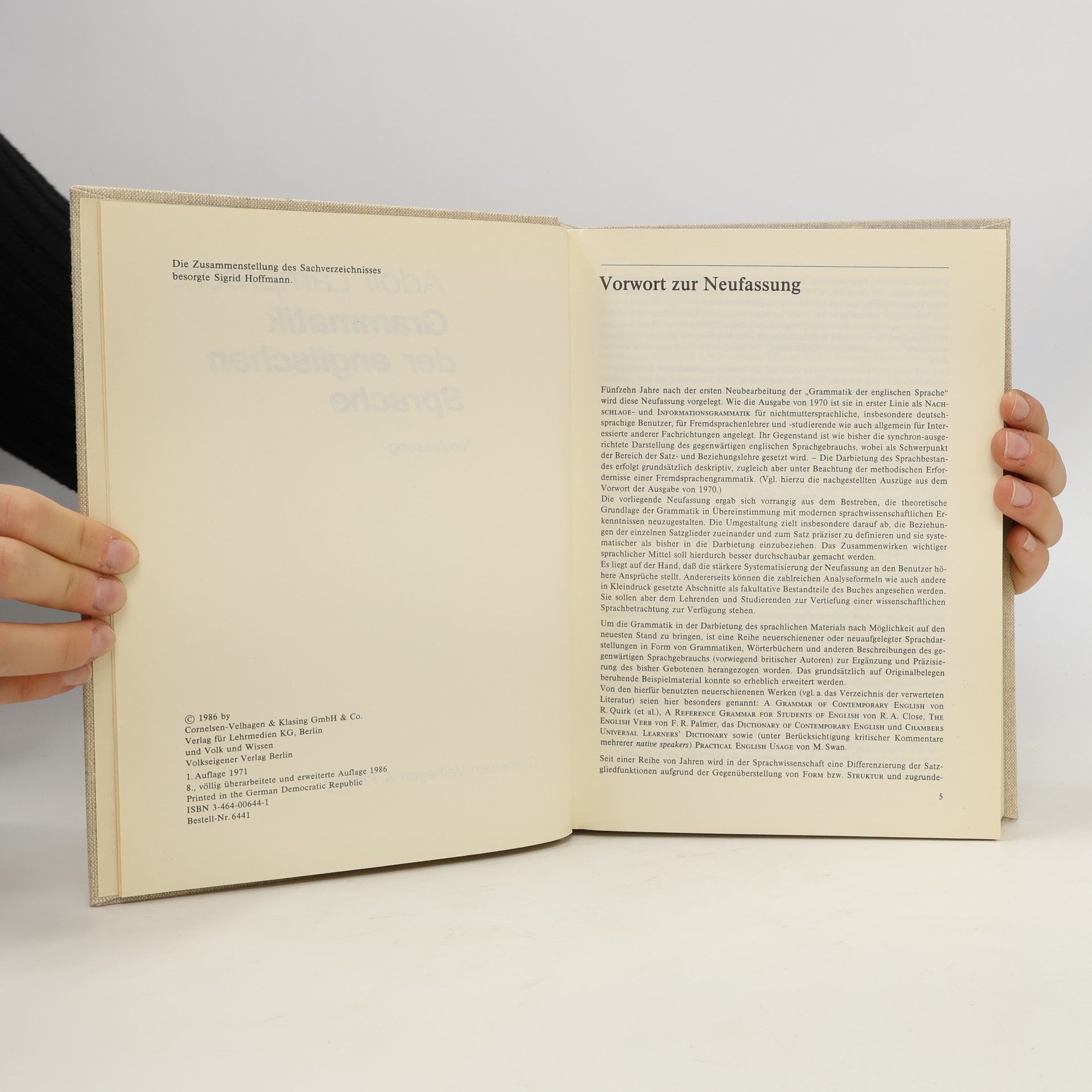 Adolf Lamprecht Grammatik der englischen Sprache