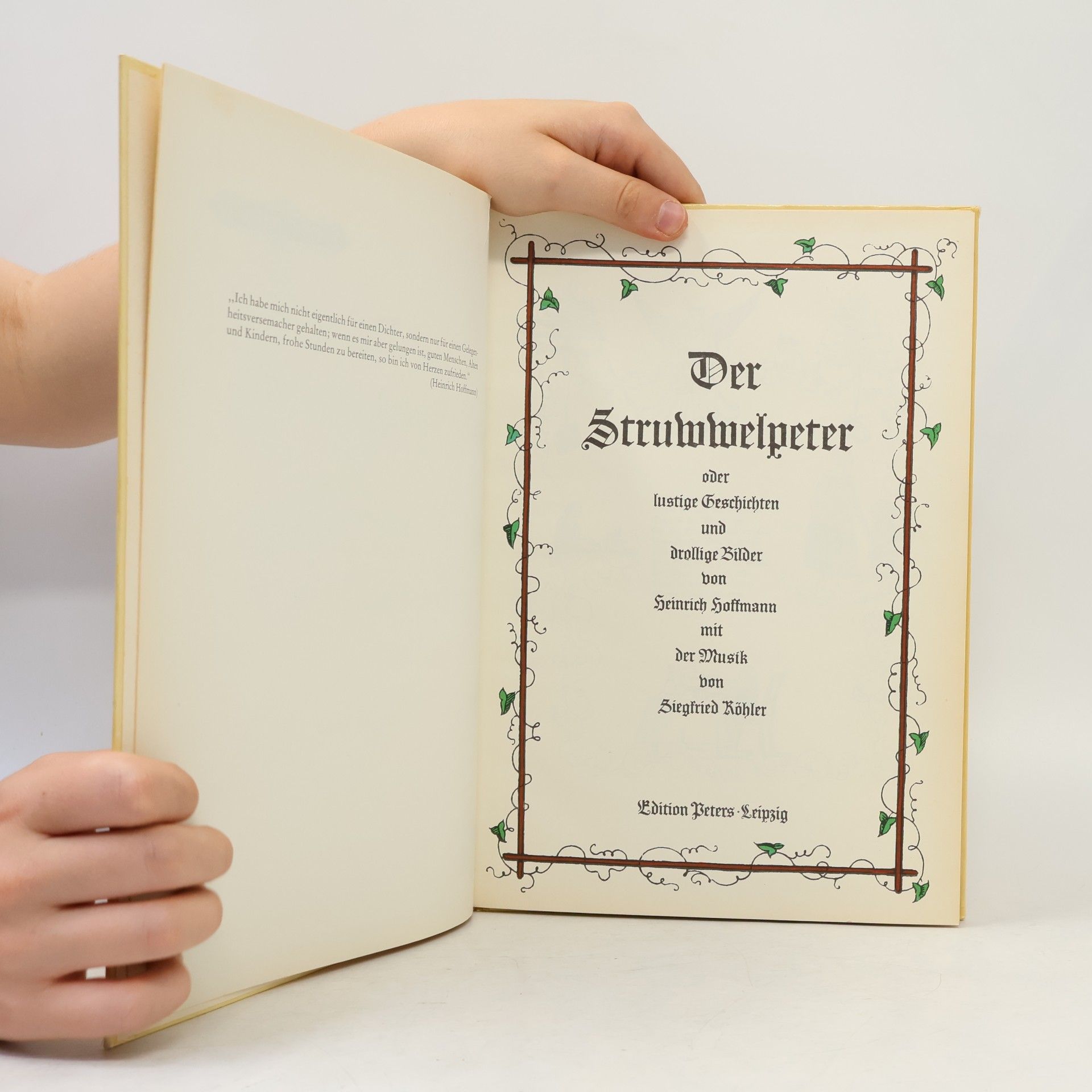 Heinrich Hoffmann Der Struwwelpeter