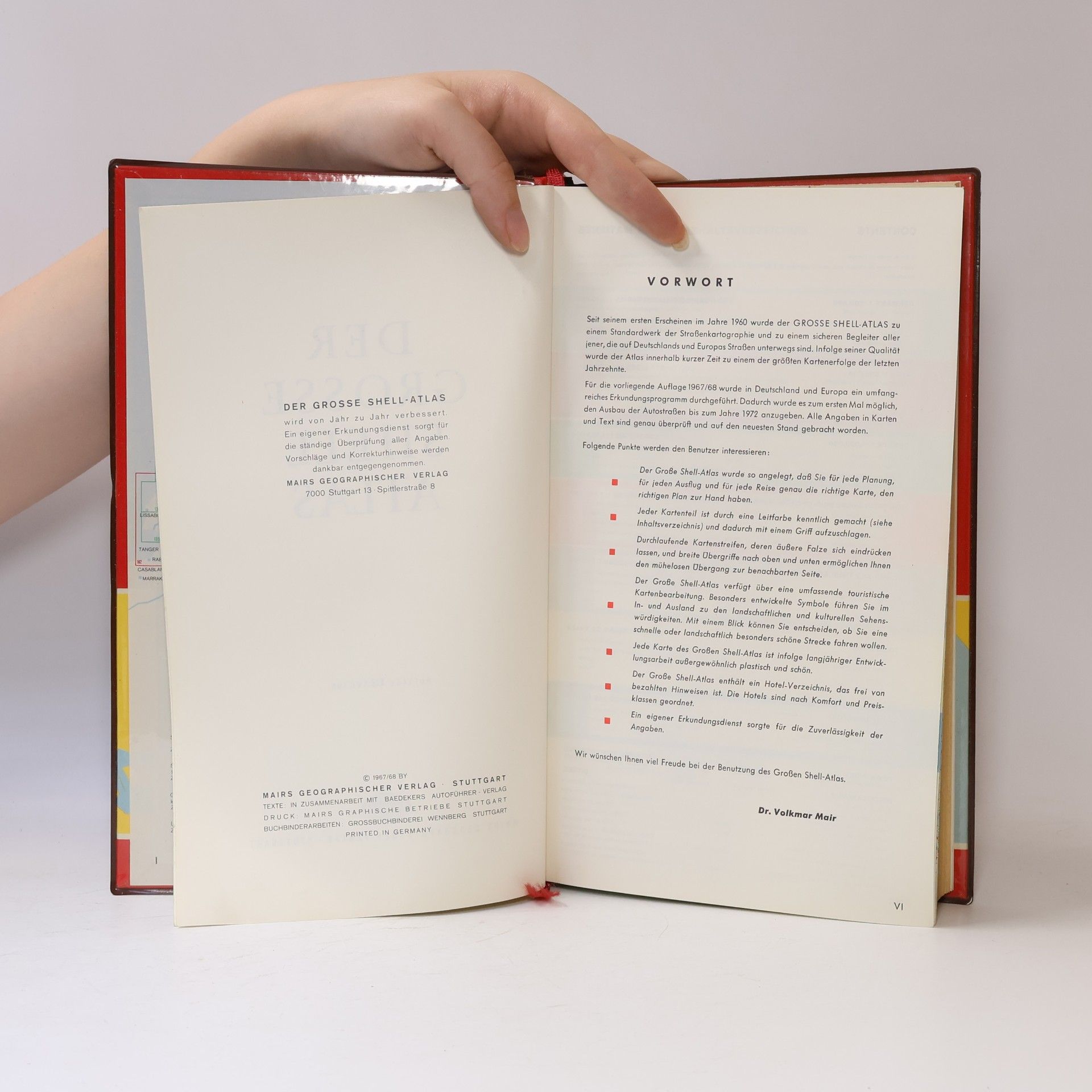Autores varios Der grosse Shell Atlas 1967/68