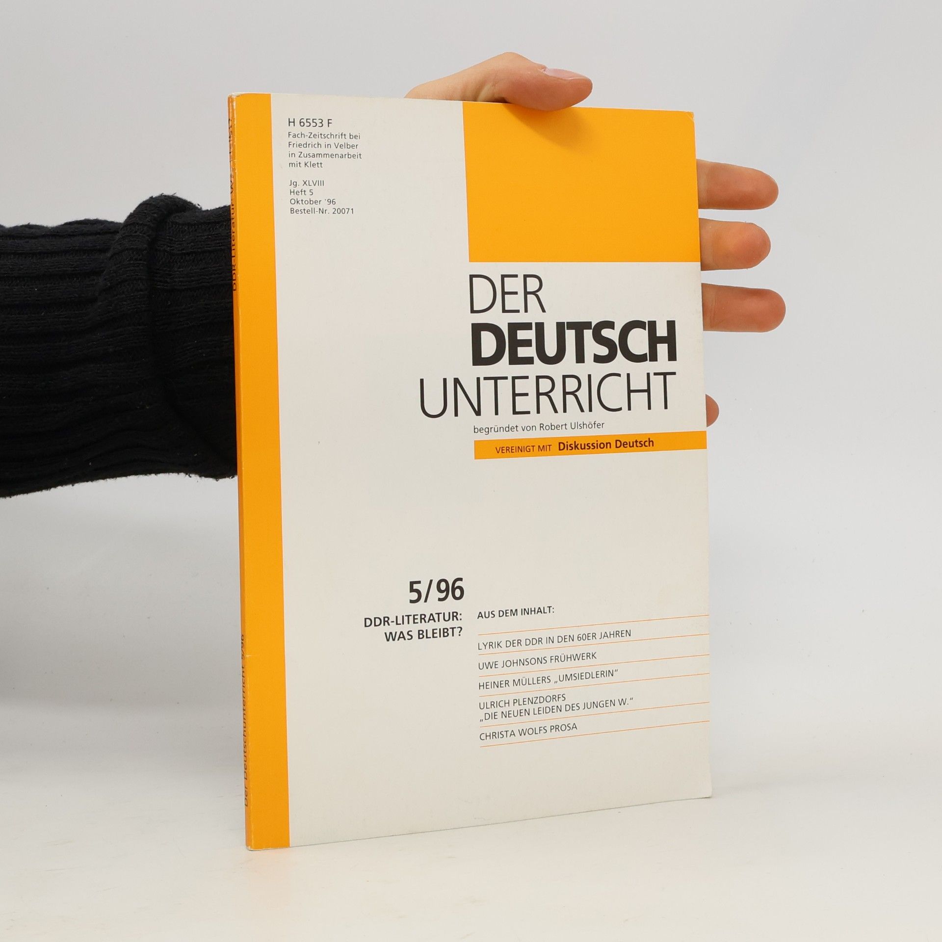 Various authors Der Deutsch Unterricht 5/96