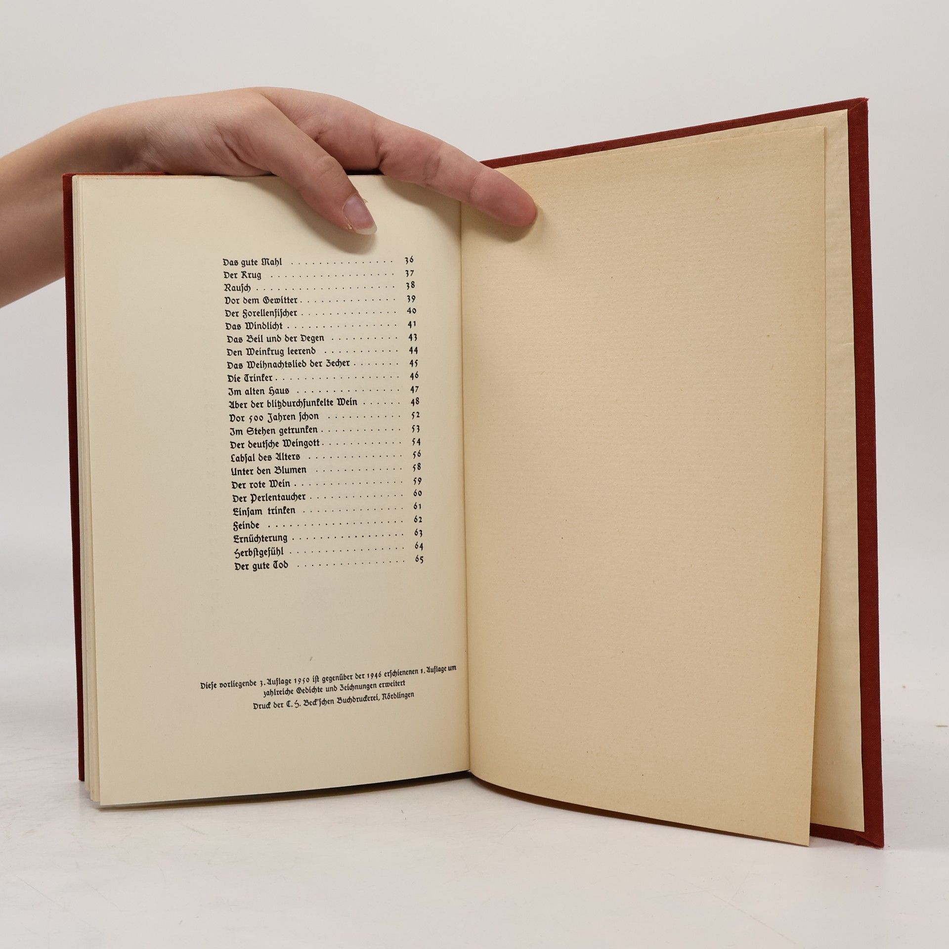 Georg Britting Lob des Weines