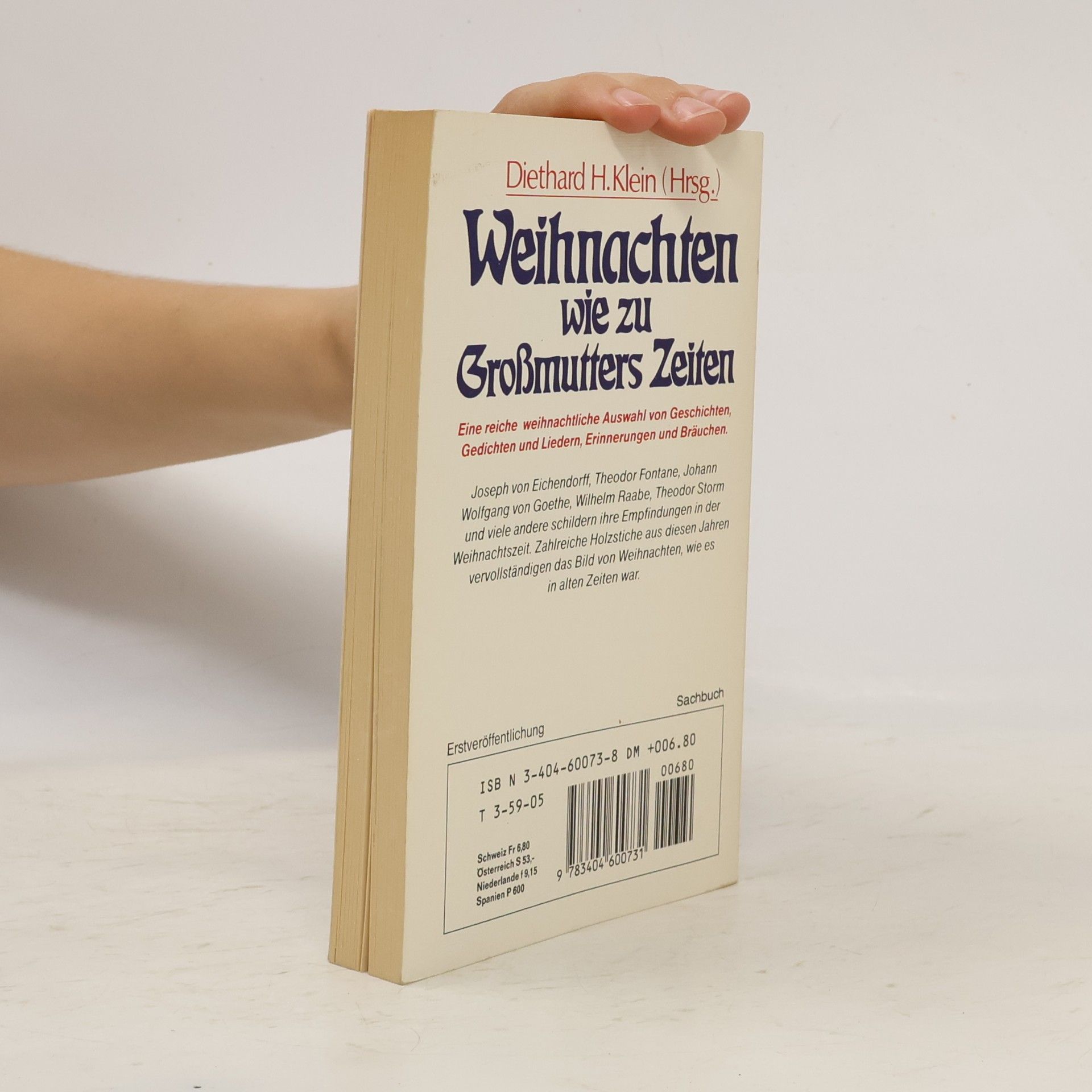 Diethard H. Klein Weihnachten wie zu Grossmutters Zeiten