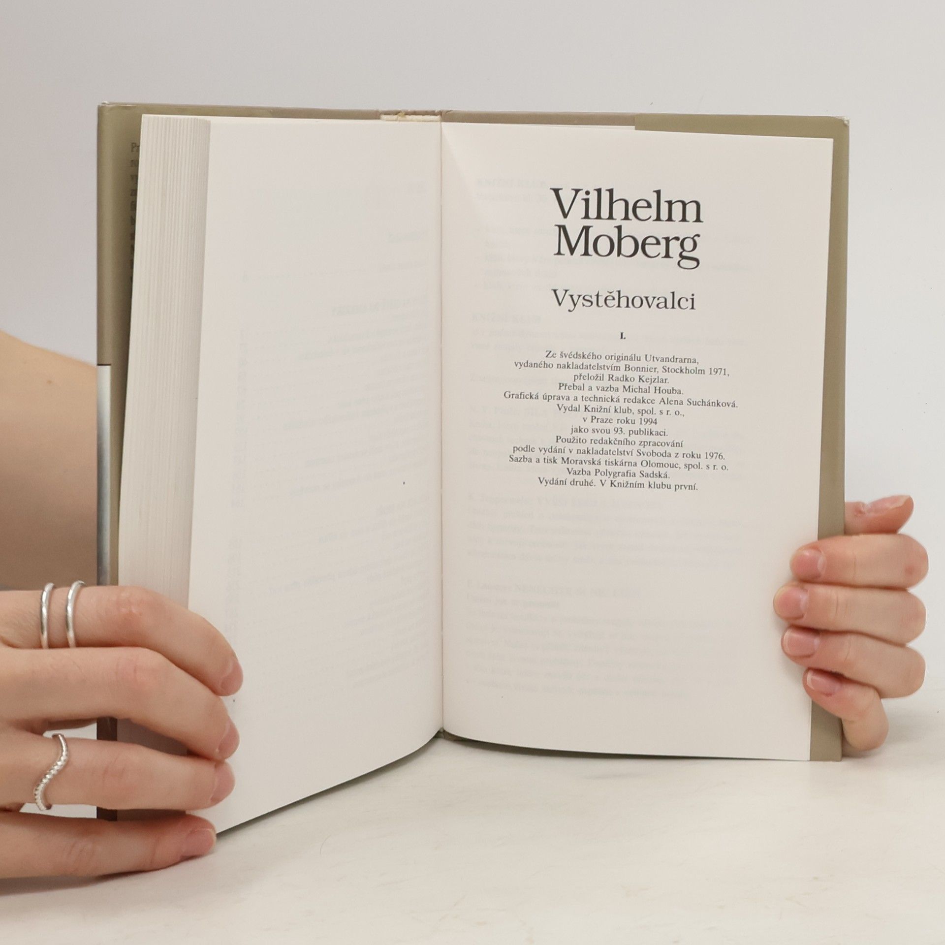 Pearl S. Buck Vystěhovalci 1