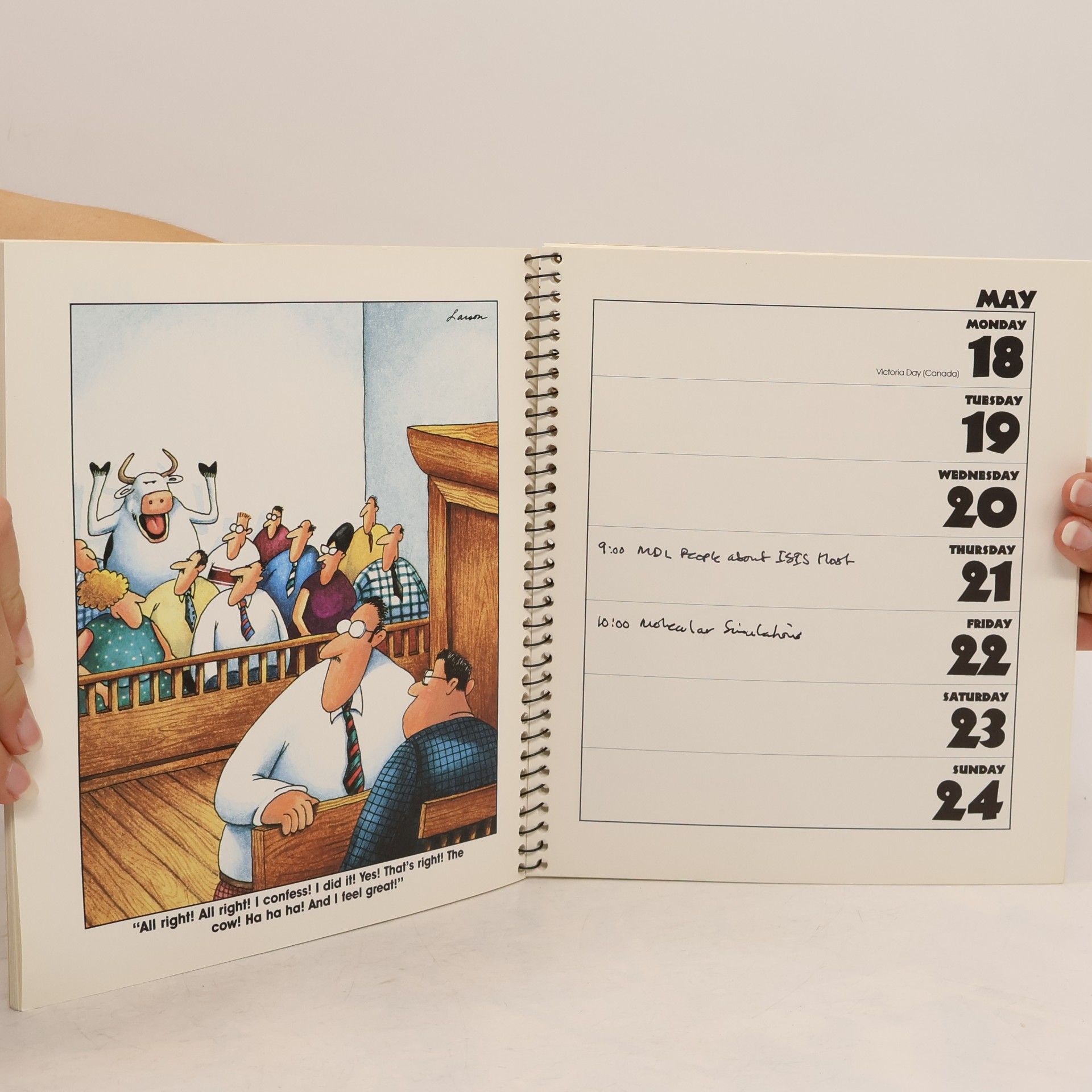 Gary Larson The Far Side 1992 Desk Calendar