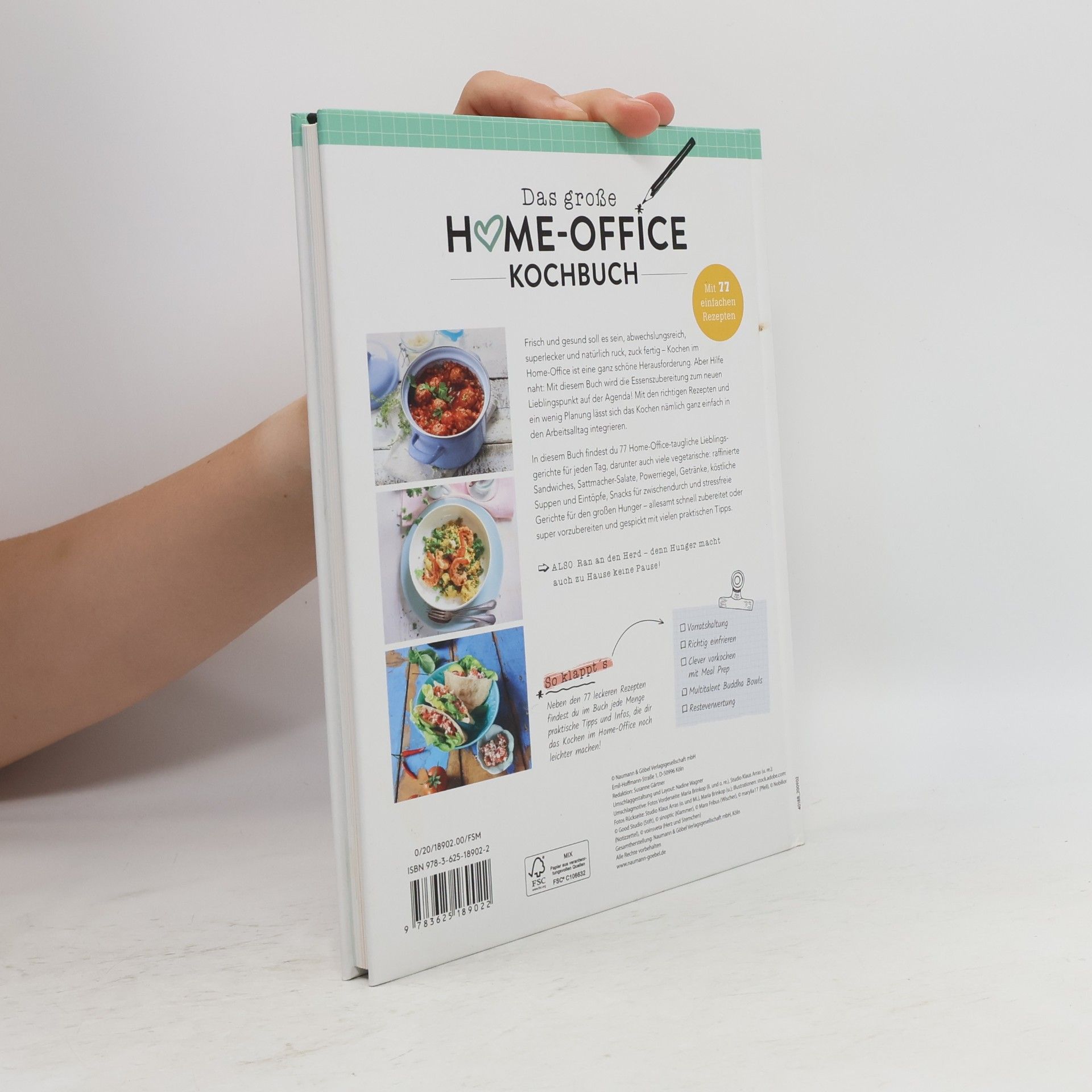 Naumann & Göbel Verlagsg Das große Home-Office-Kochbuch