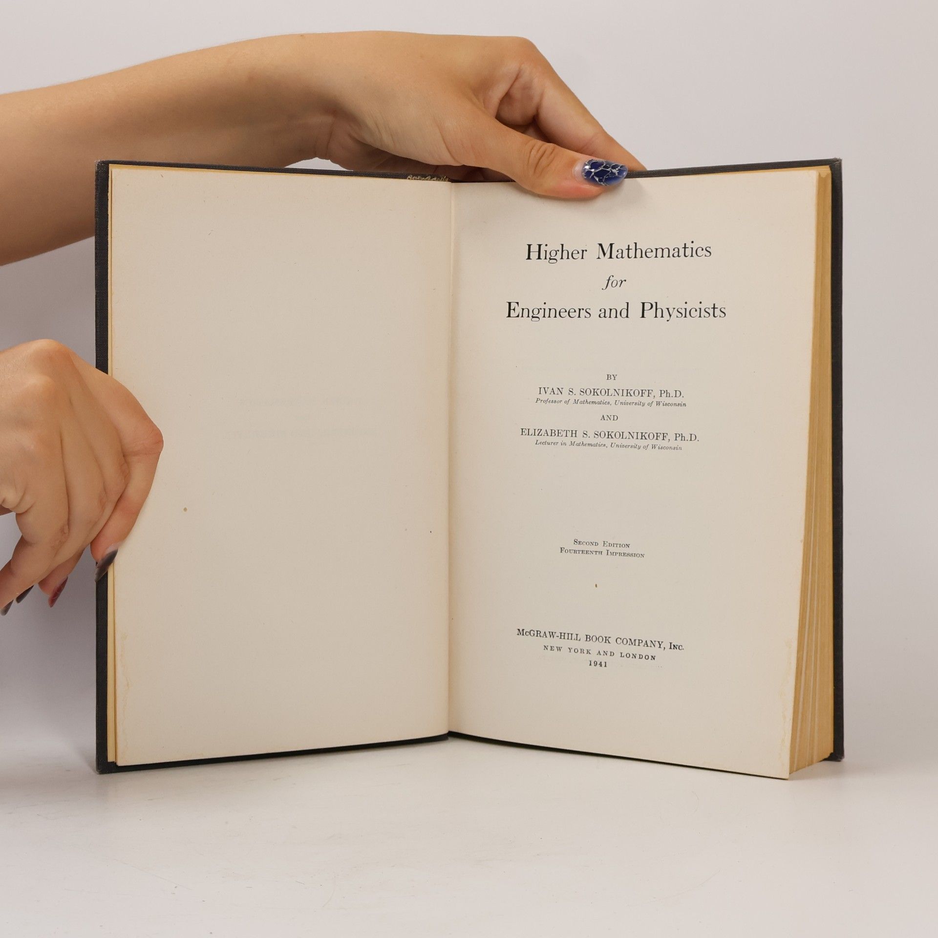 Ivan Sokolnikoff Higher Mathematics for Engineers and Physicists