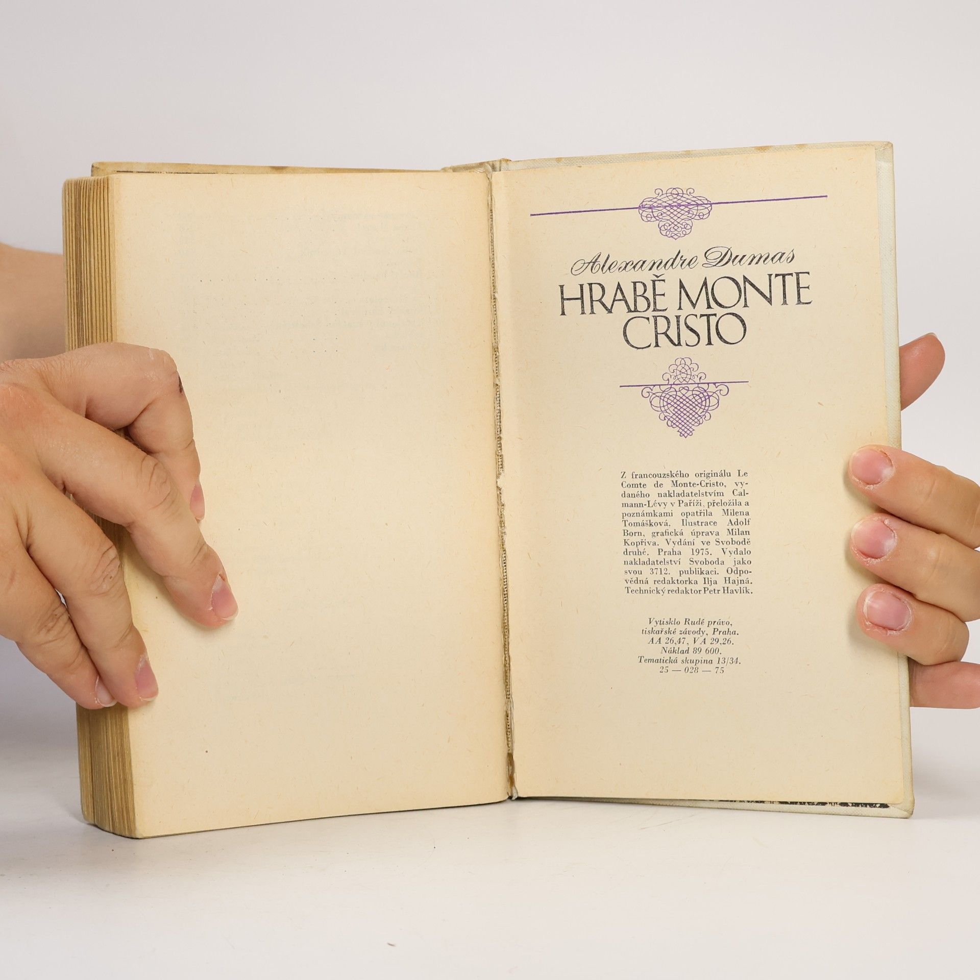 Alexandre Dumas der Ältere Hrabě Monte Cristo. Kniha první. Díl 1/2