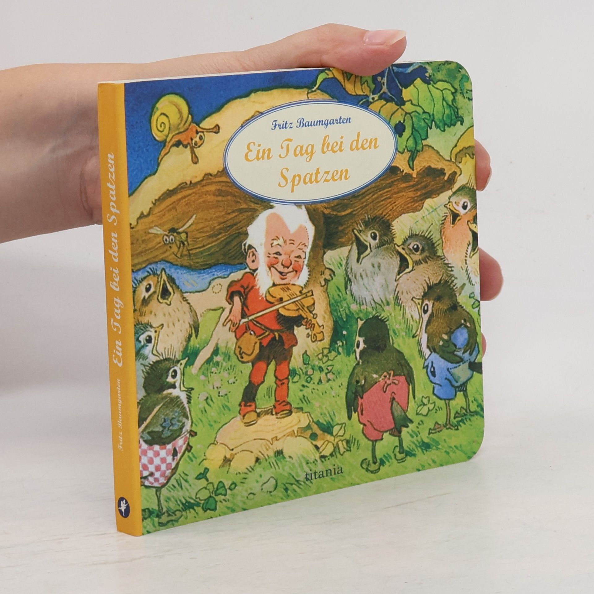 Fritz Baumgarten Ein Tag bei den Spatzen. Pappebuch
