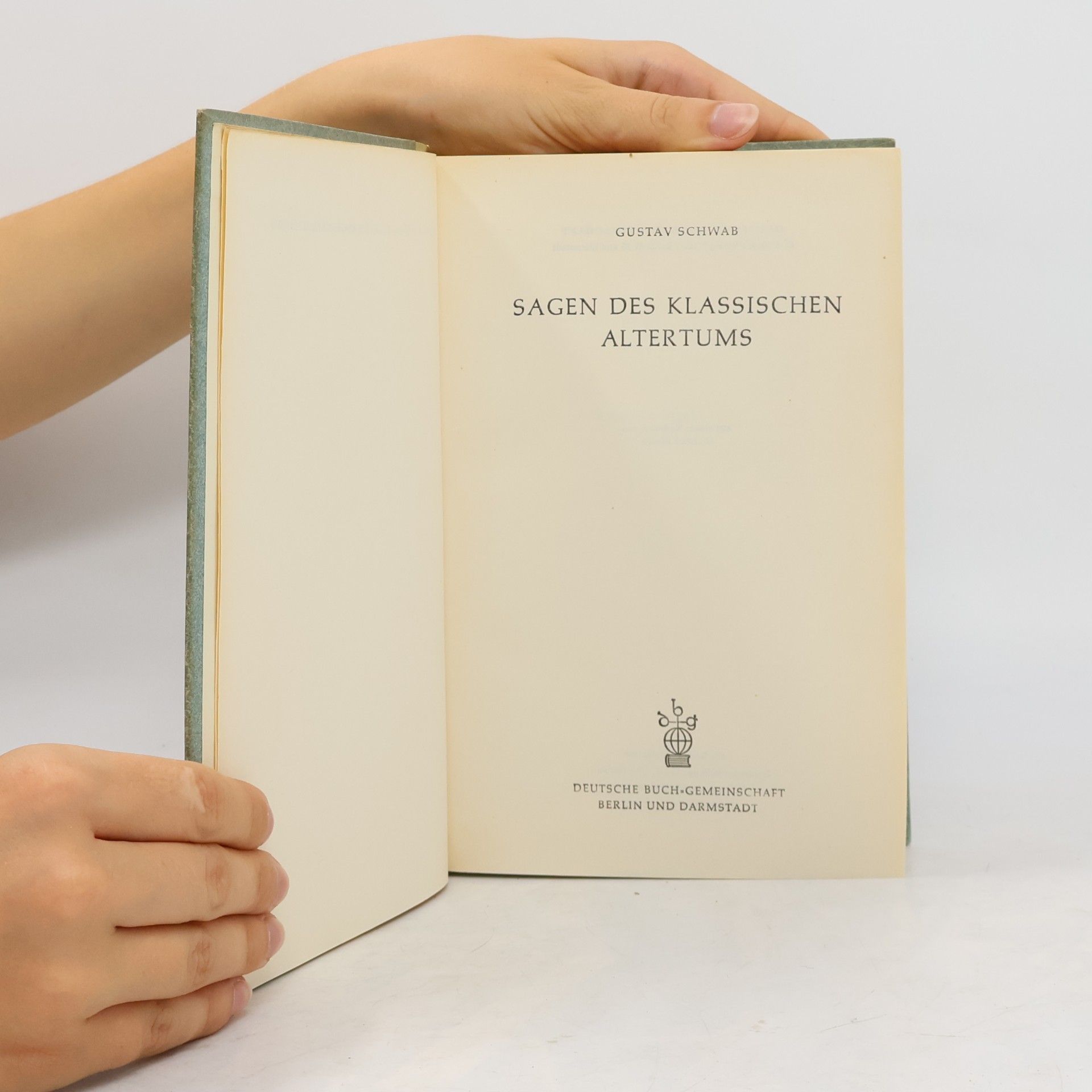 Gustav Schwab Sagen des klassischen Altertums