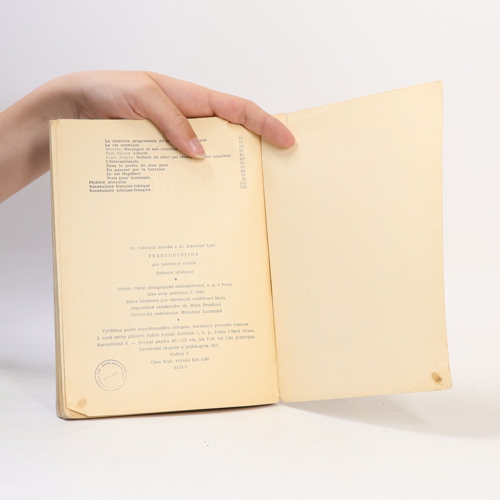 Collectif d'auteurs Francouzština pro jedenáctý ročník