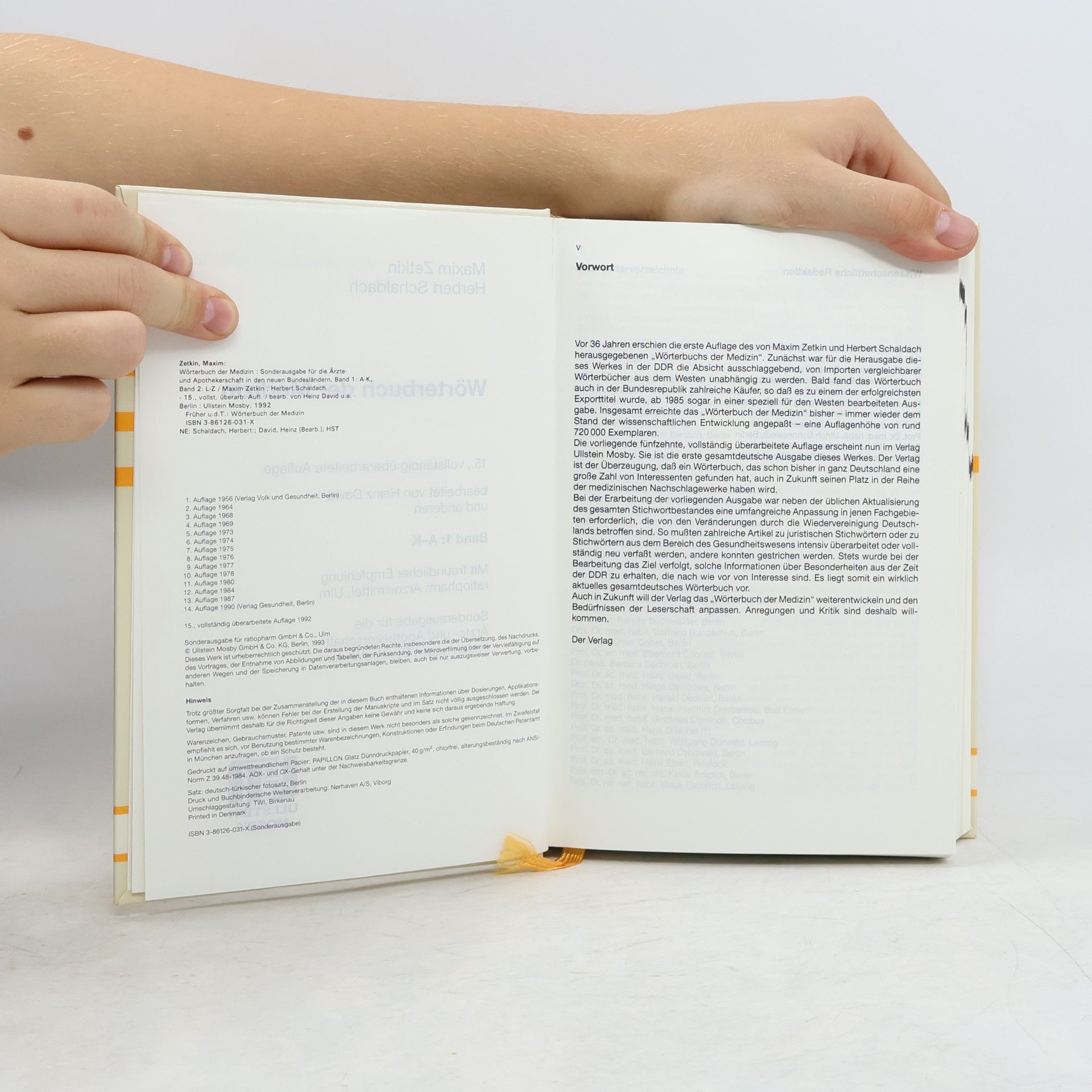 Maxim Zetkin Wörterbuch der Medizin 1 (A-K)