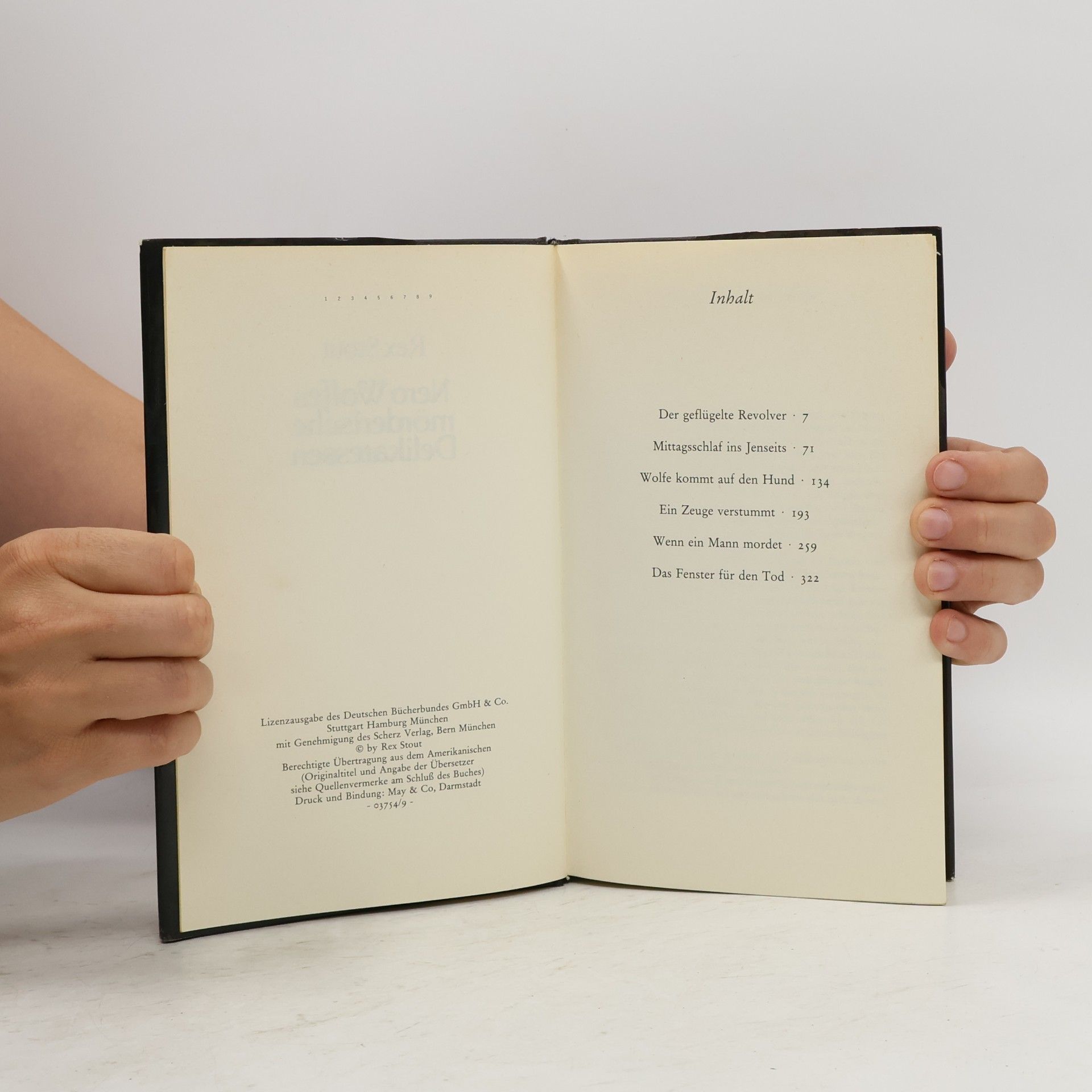 Rex Stout Nero Wolfe's mörderische Delikatessen