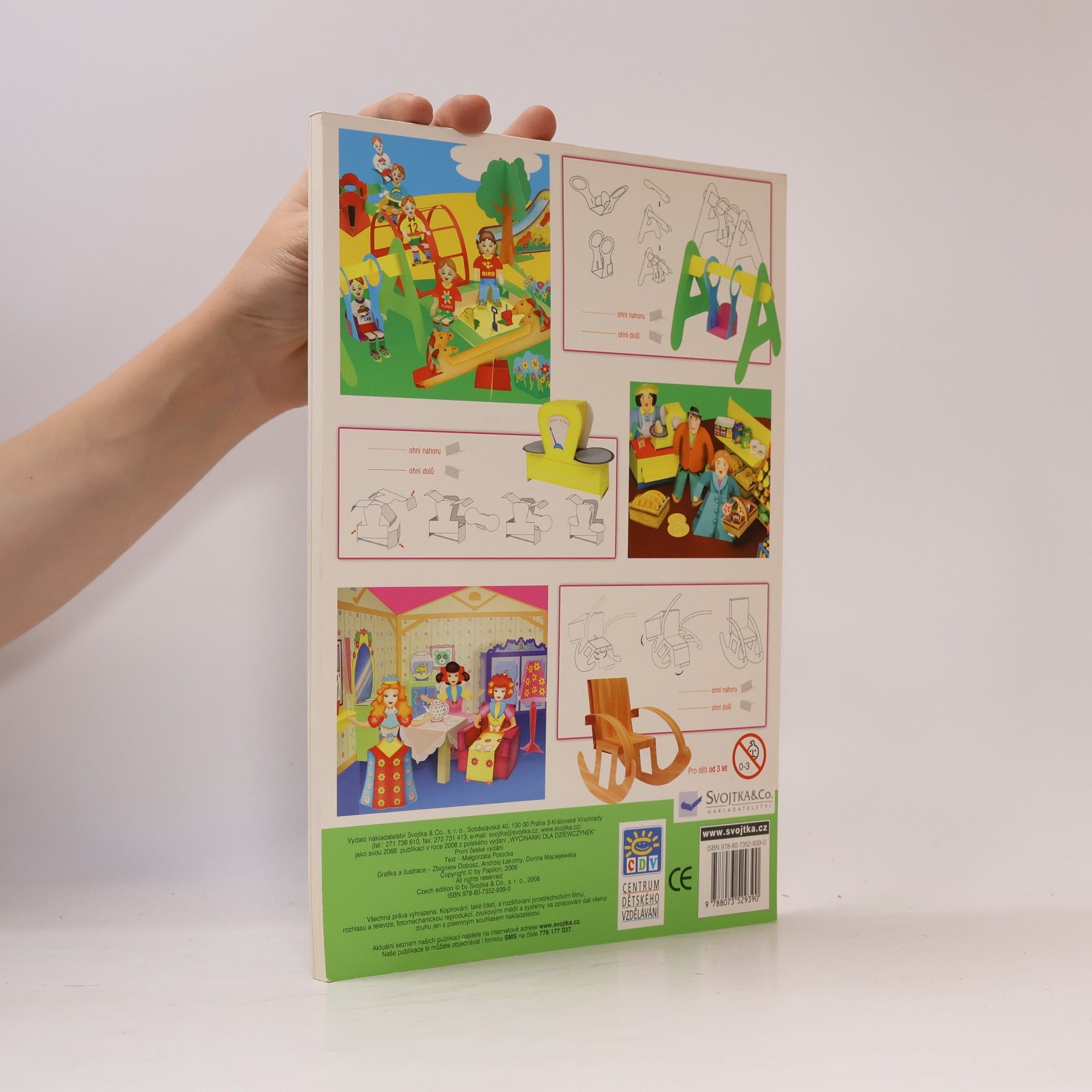 Various authors Skládanky pro holky bez použití nůžek a lepidla