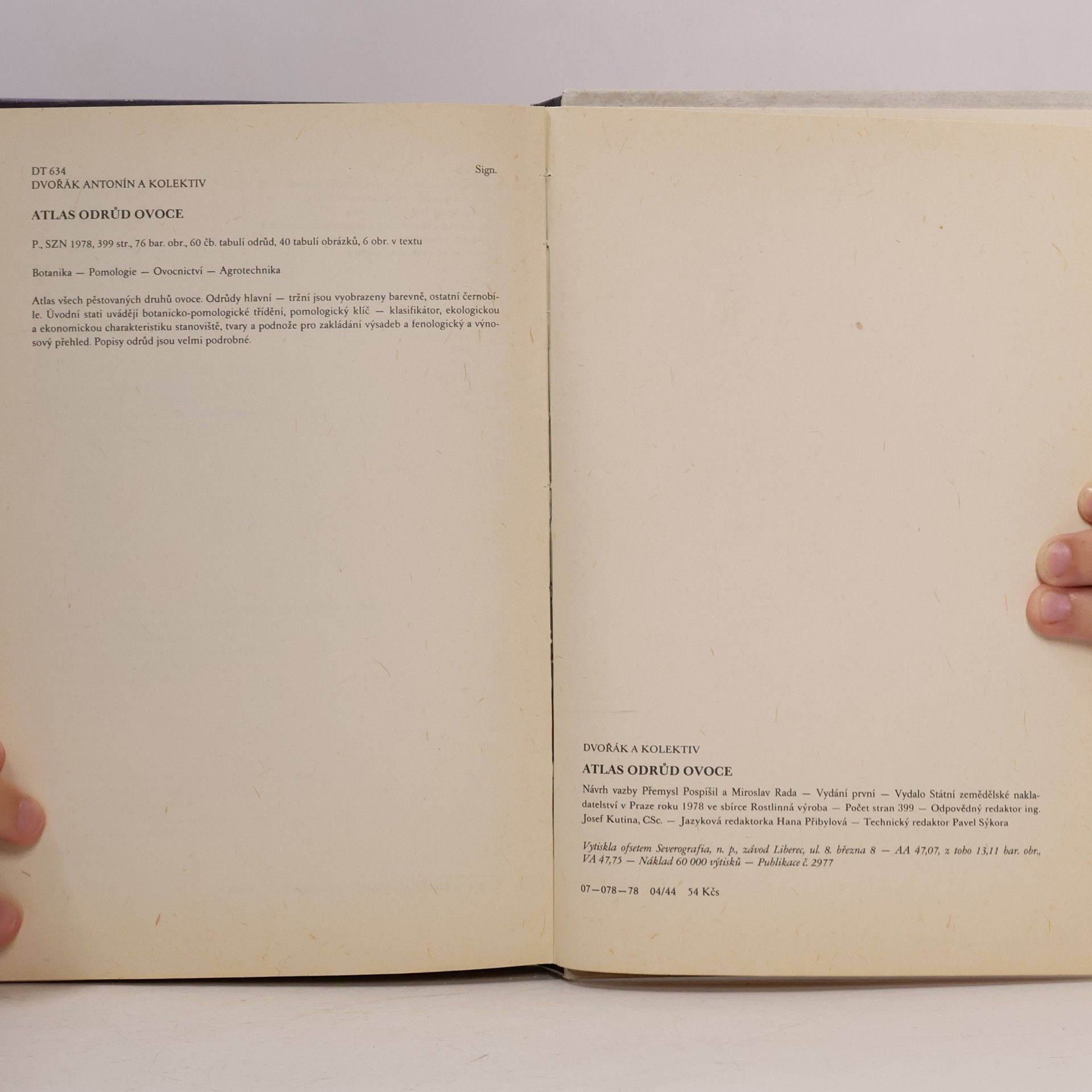 Antonín Dvořák Atlas odrůd ovoce