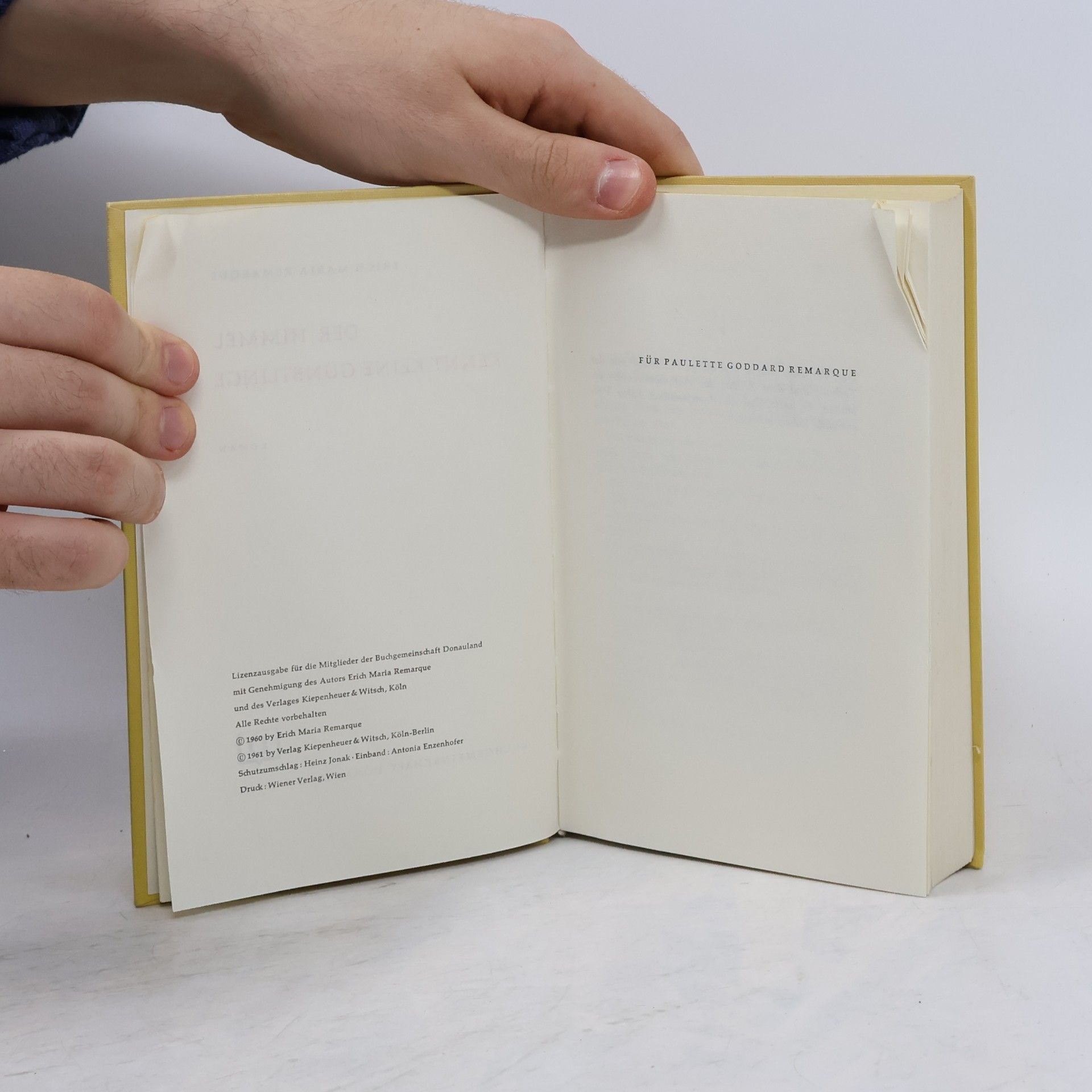 Erich Maria Remarque Der Himmel kennt keine Günstlinge