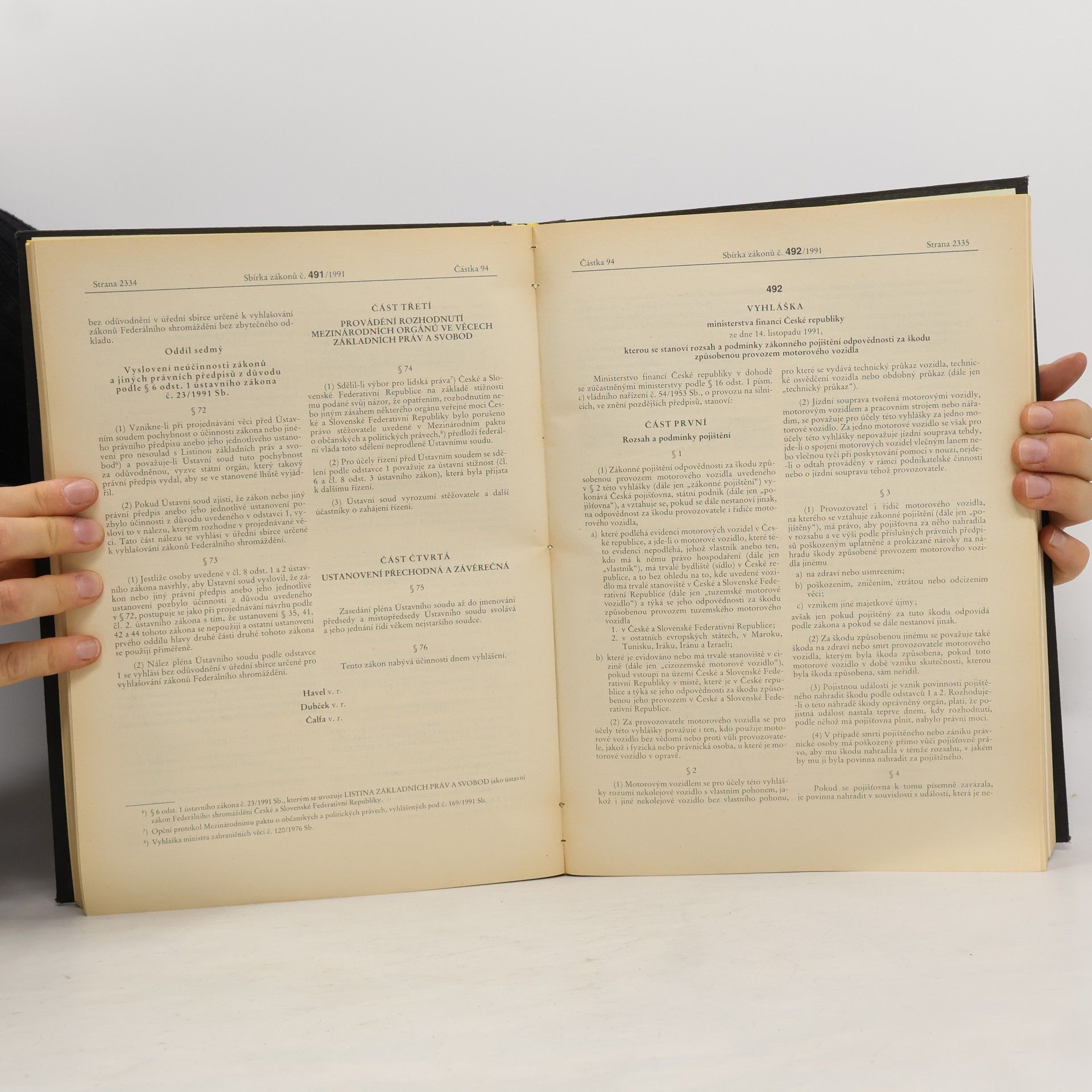 Kolektiv autorů Sbírka zákonů 3/1991