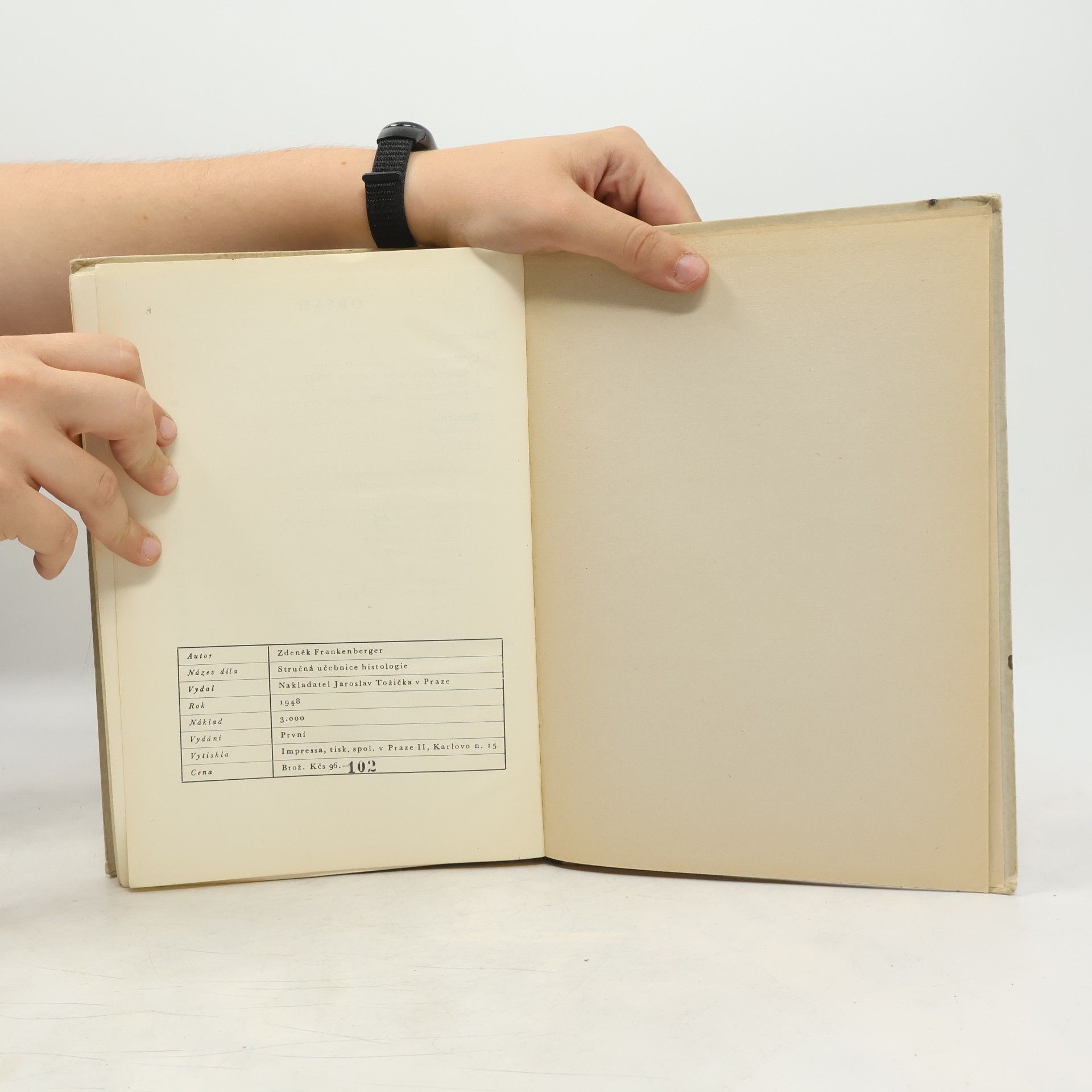 Zdeněk Frankenberger Stručná učebnice histologie