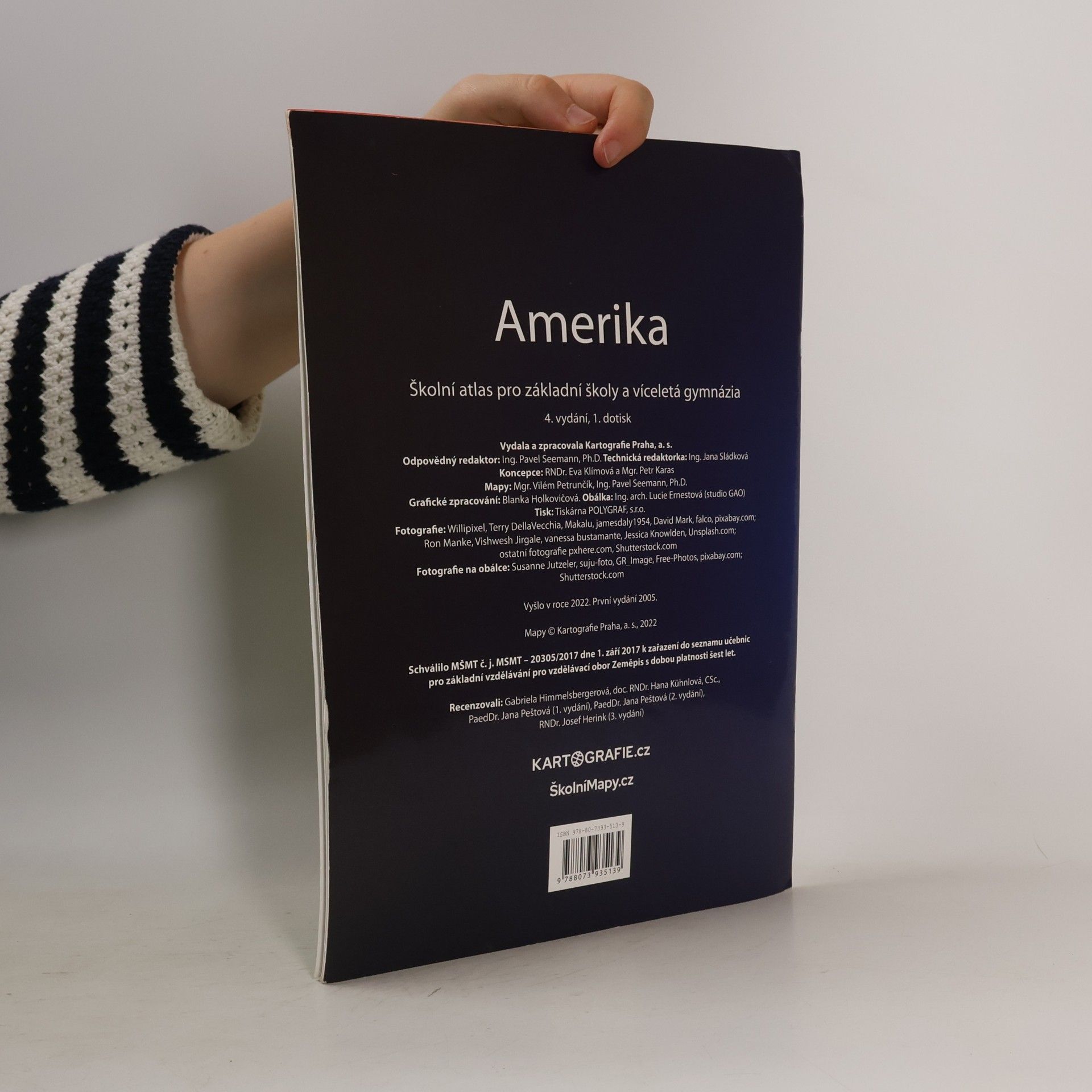 Kartografie Praha Amerika Školní atlas
