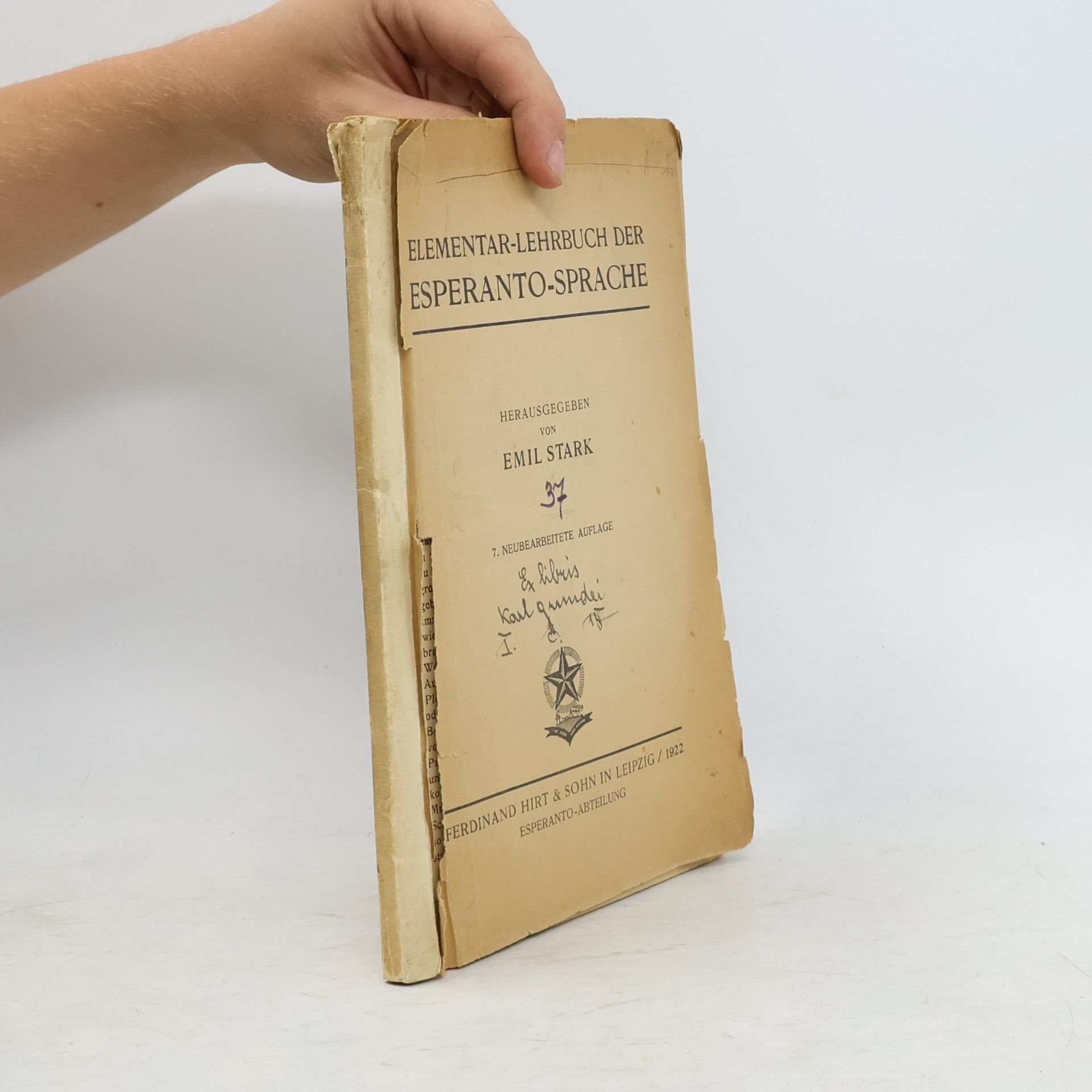 Emil Stark Elementar-Lehrbuch der Esperanto-Sprache