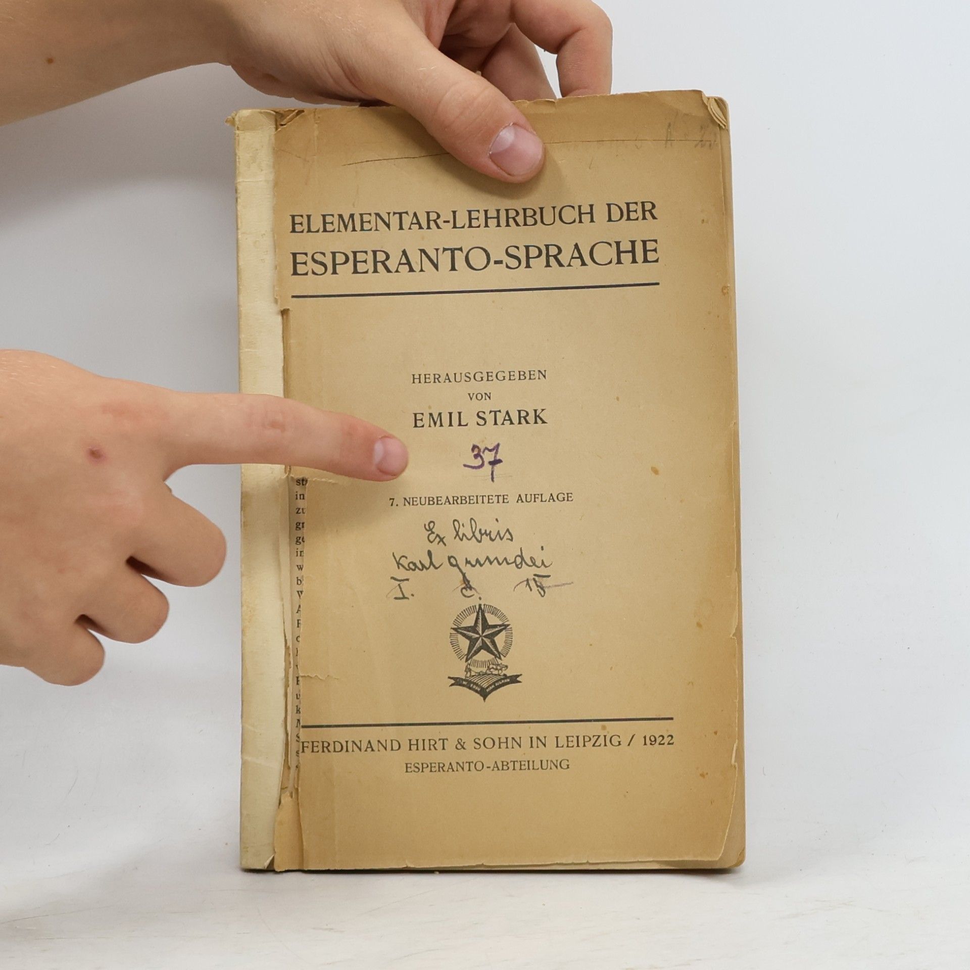 Emil Stark Elementar-Lehrbuch der Esperanto-Sprache