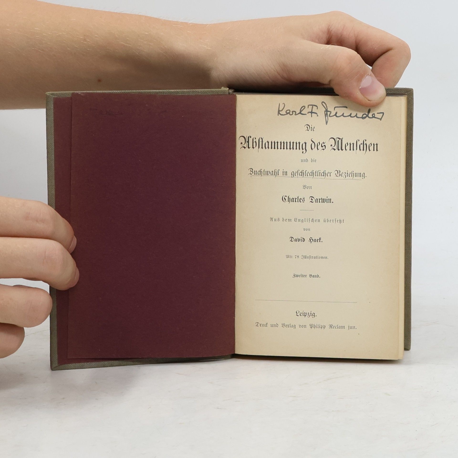 Charles Darwin Die Abstammung des Menschen und die Zuchtwahl in geschlechtlicher Beziehung 2
