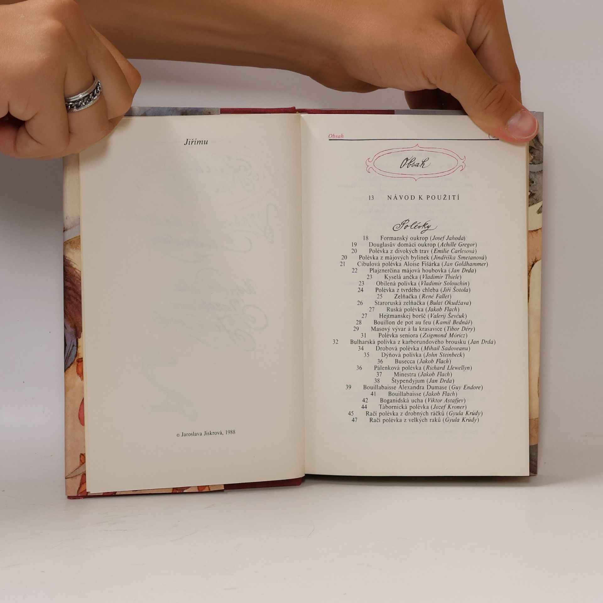 Jaroslava Jiskrová Kuchařské recepty vypsané z krásné literatury