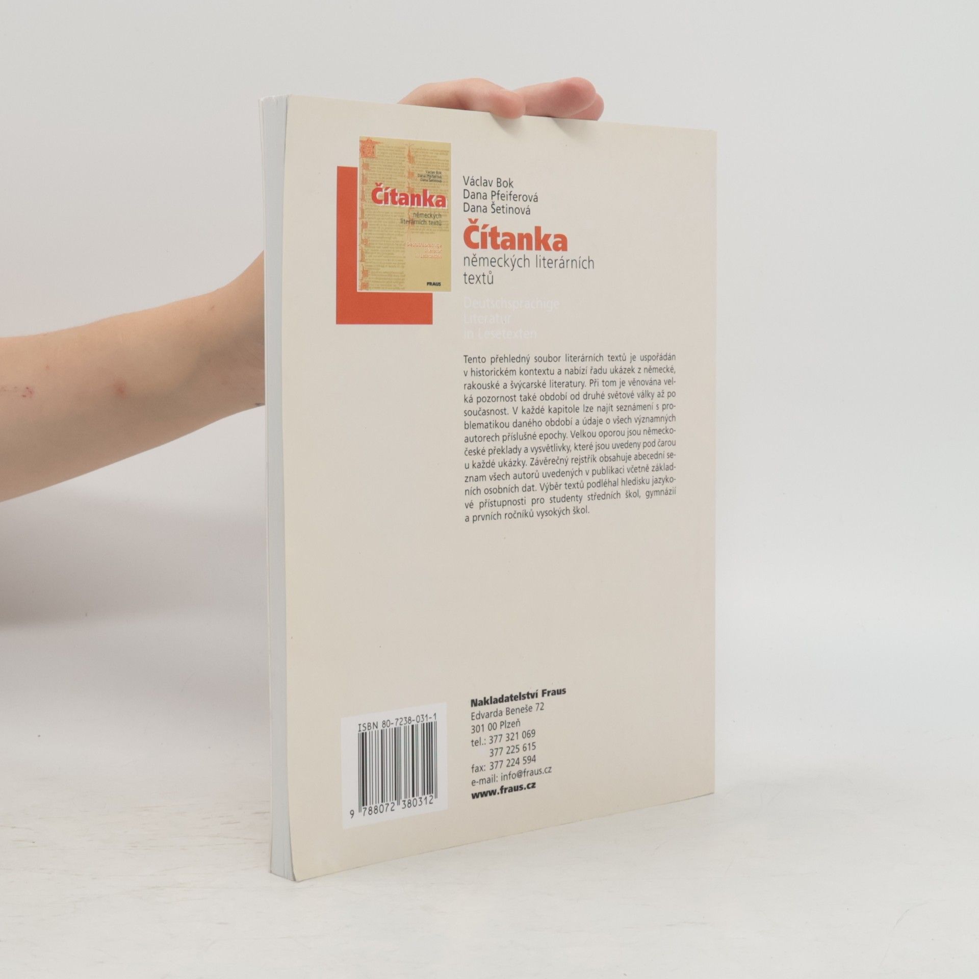 Václav Bok Čítanka německých literárních textů. Deutschsprachige Literatur in Lesetexten