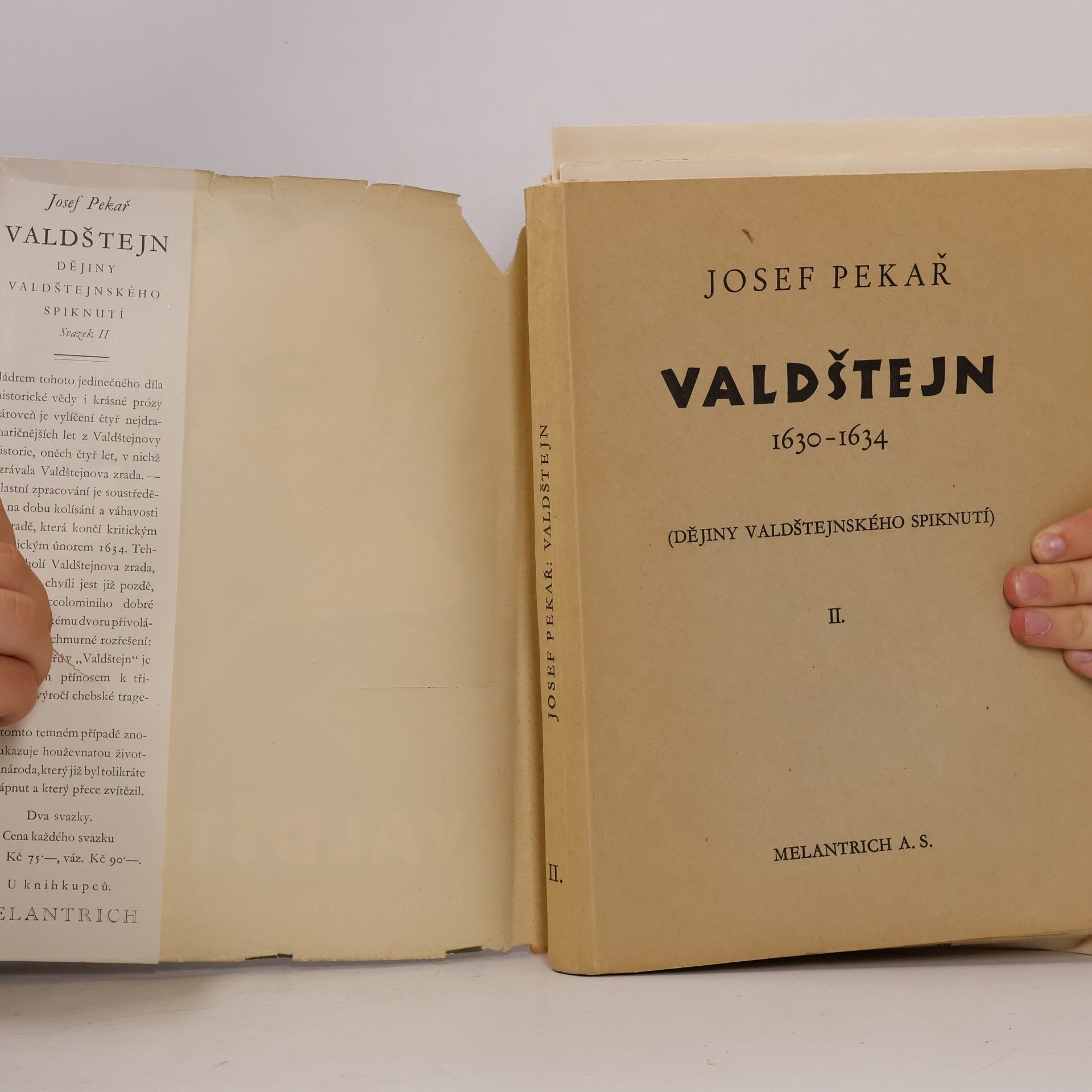 Josef Pekař Valdštejn 1630-1634. Díl Druhý