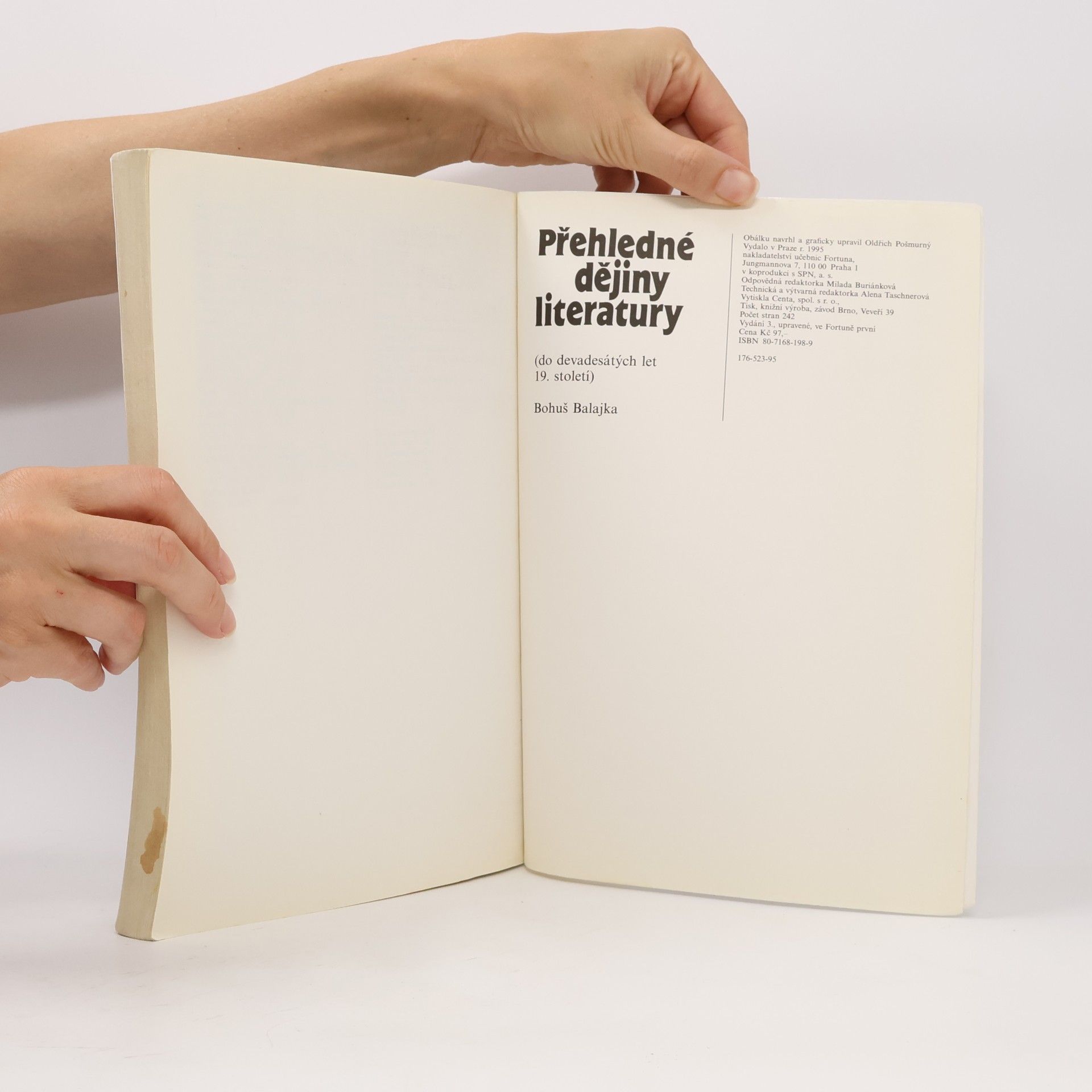 Bohuš Balajka Přehledné dějiny literatury I. do devadesátých let 19. století