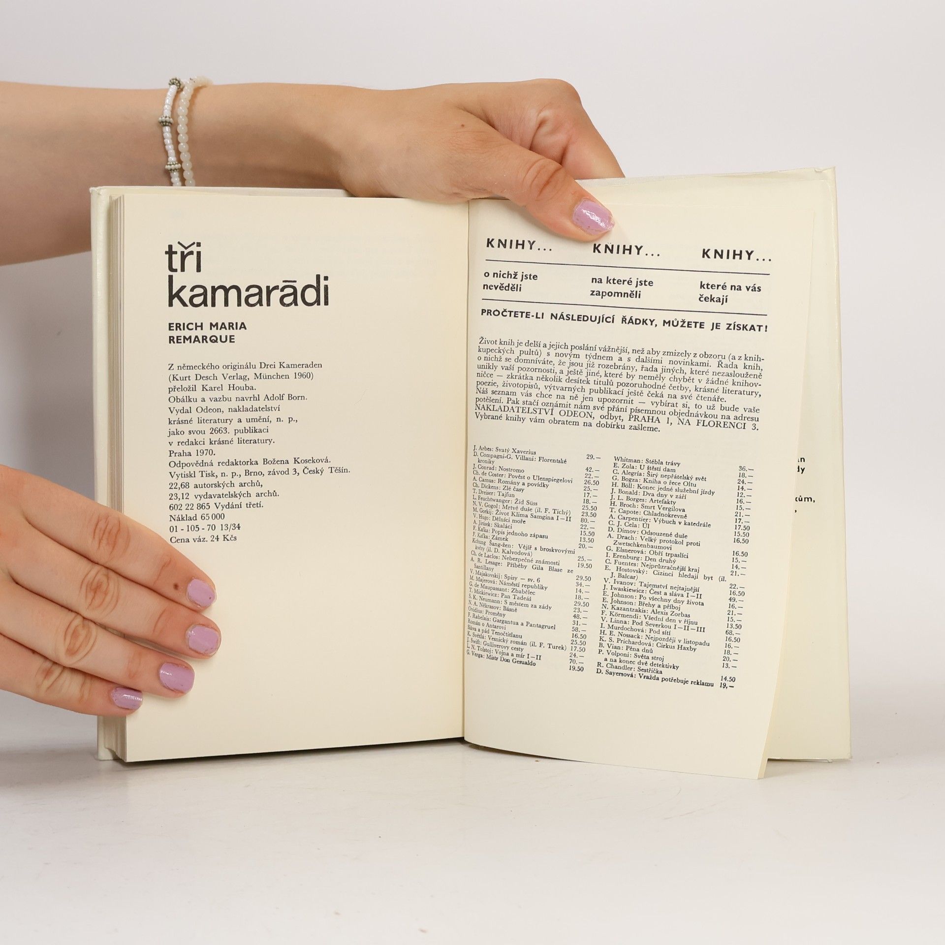 Erich Maria Remarque Tři kamarádi
