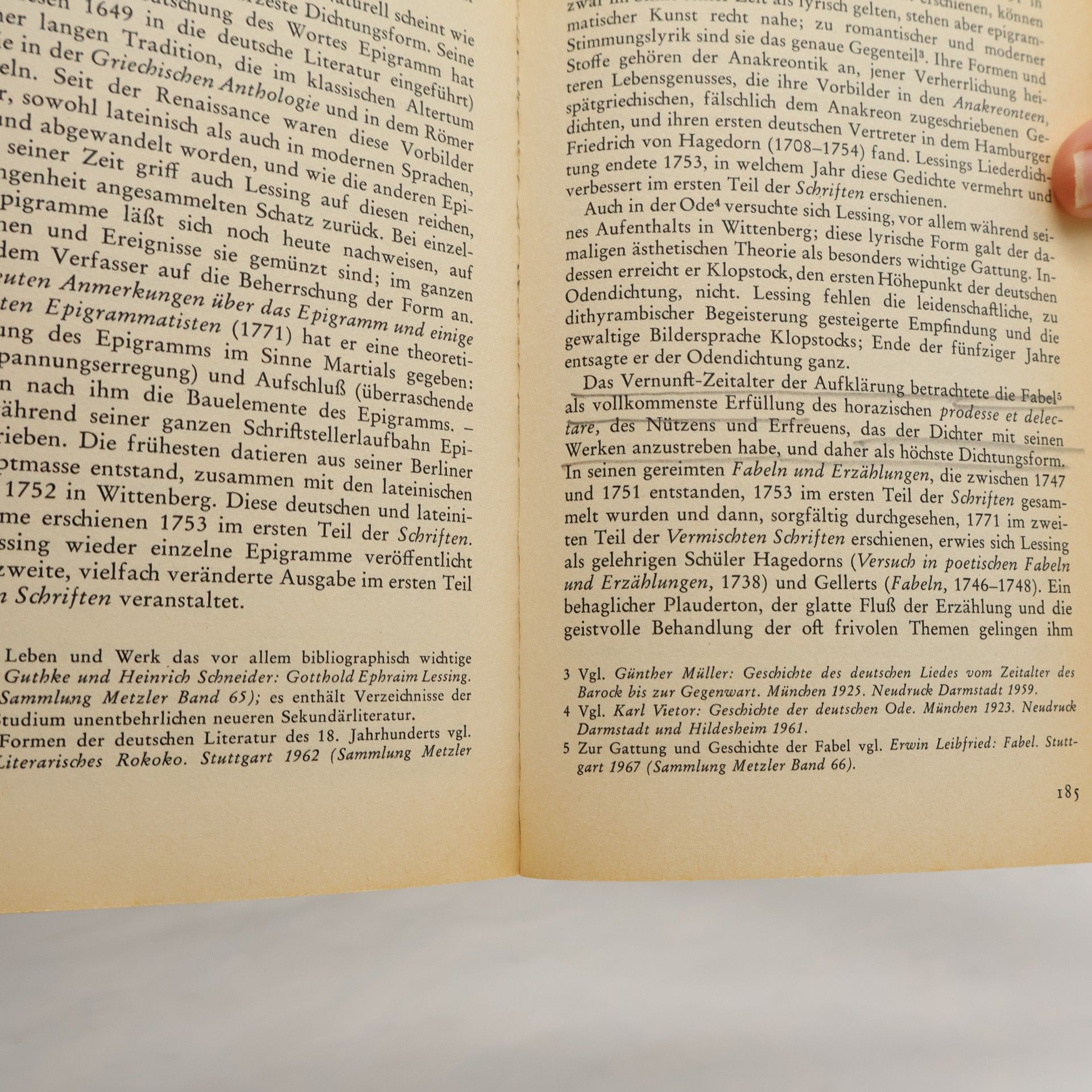 Gotthold Ephraim Lessing Gedichte und Fabeln