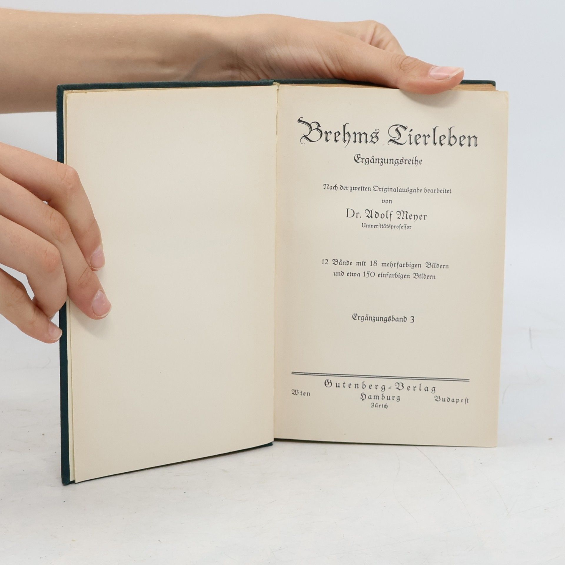 Adolf Meyer Brehms Tierleben. Ergänzungsband 3