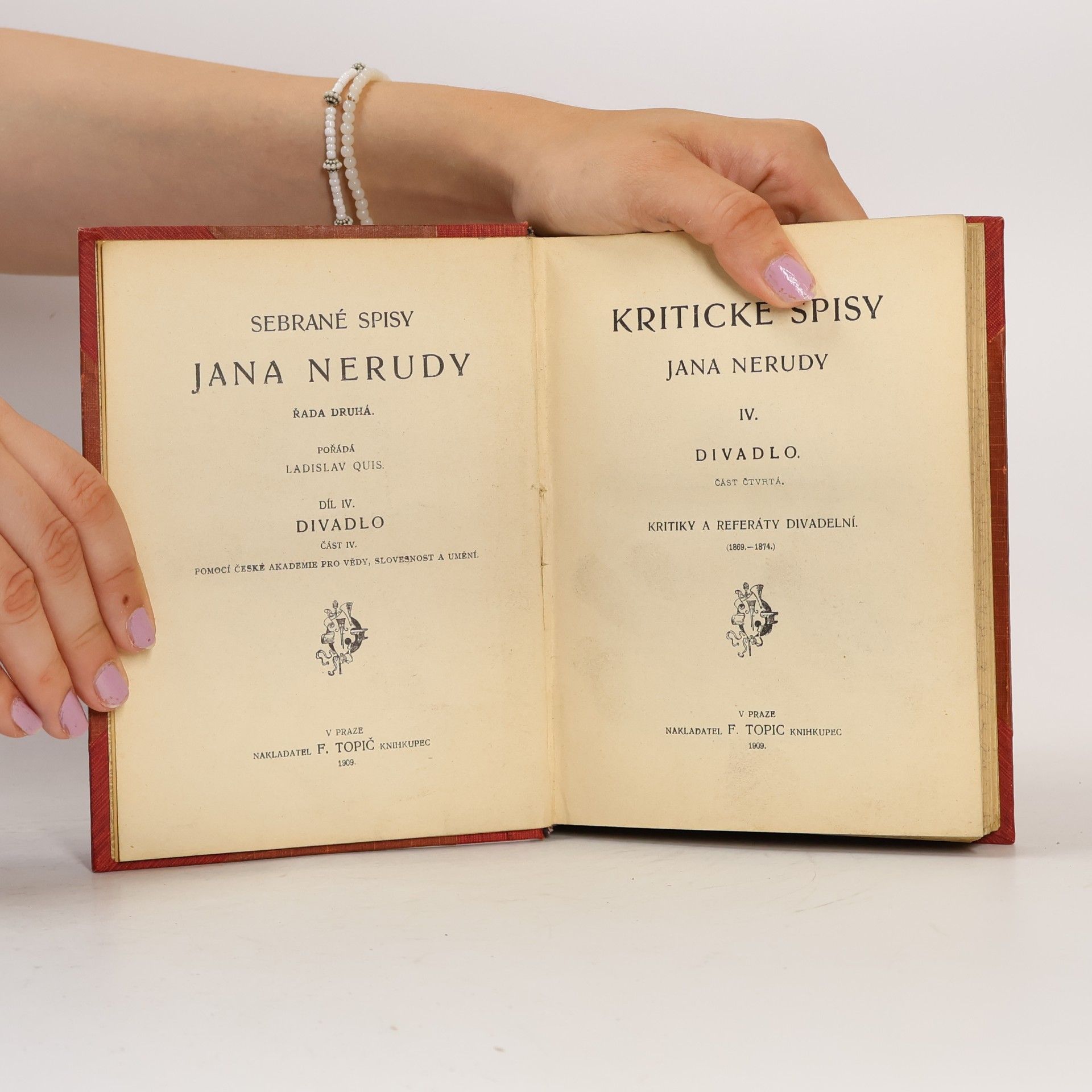 Jan Neruda Kritické spisy IV. Divadlo