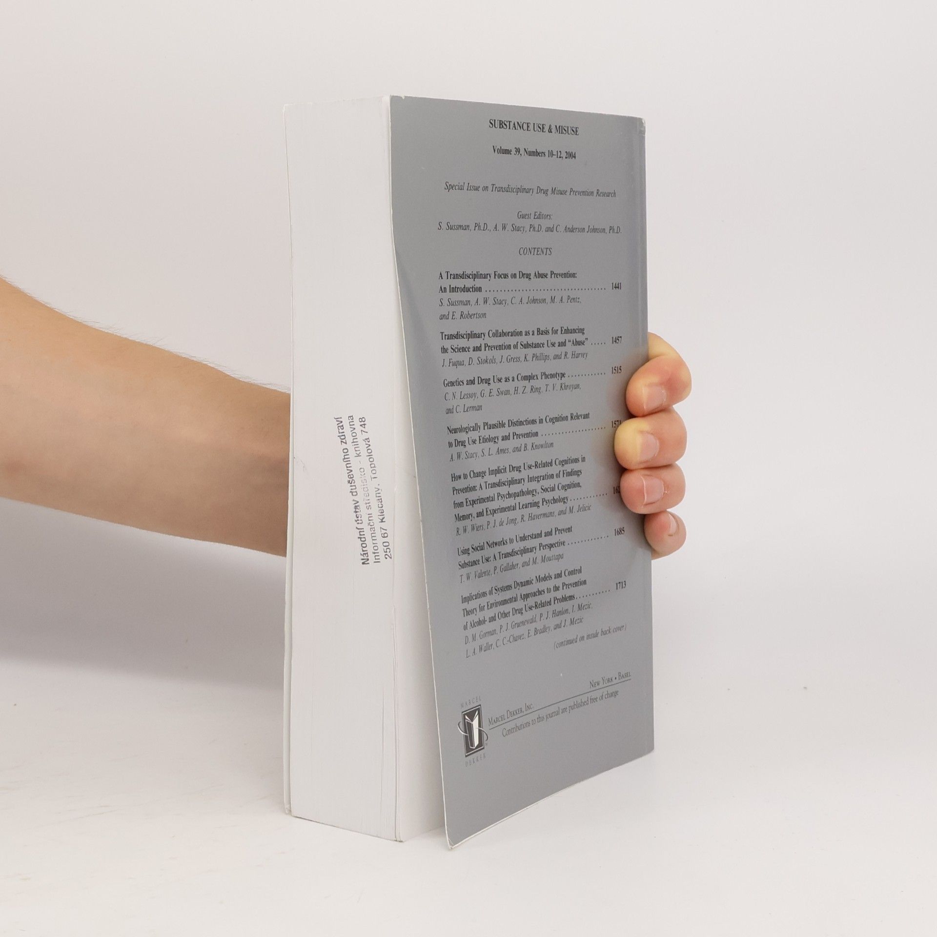 Autorenkollektiv Substance Use & Misuse 10-12