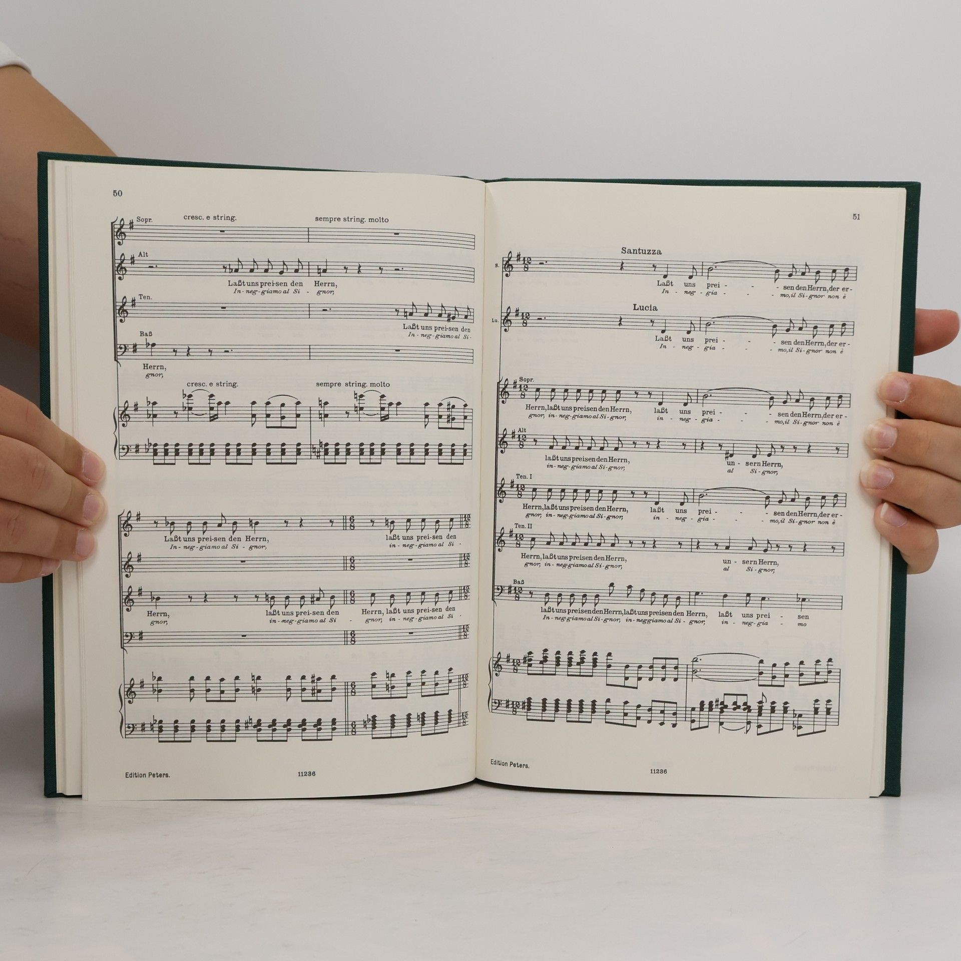 Pietro Mascagni Cavalleria rusticana. Klavierauszug