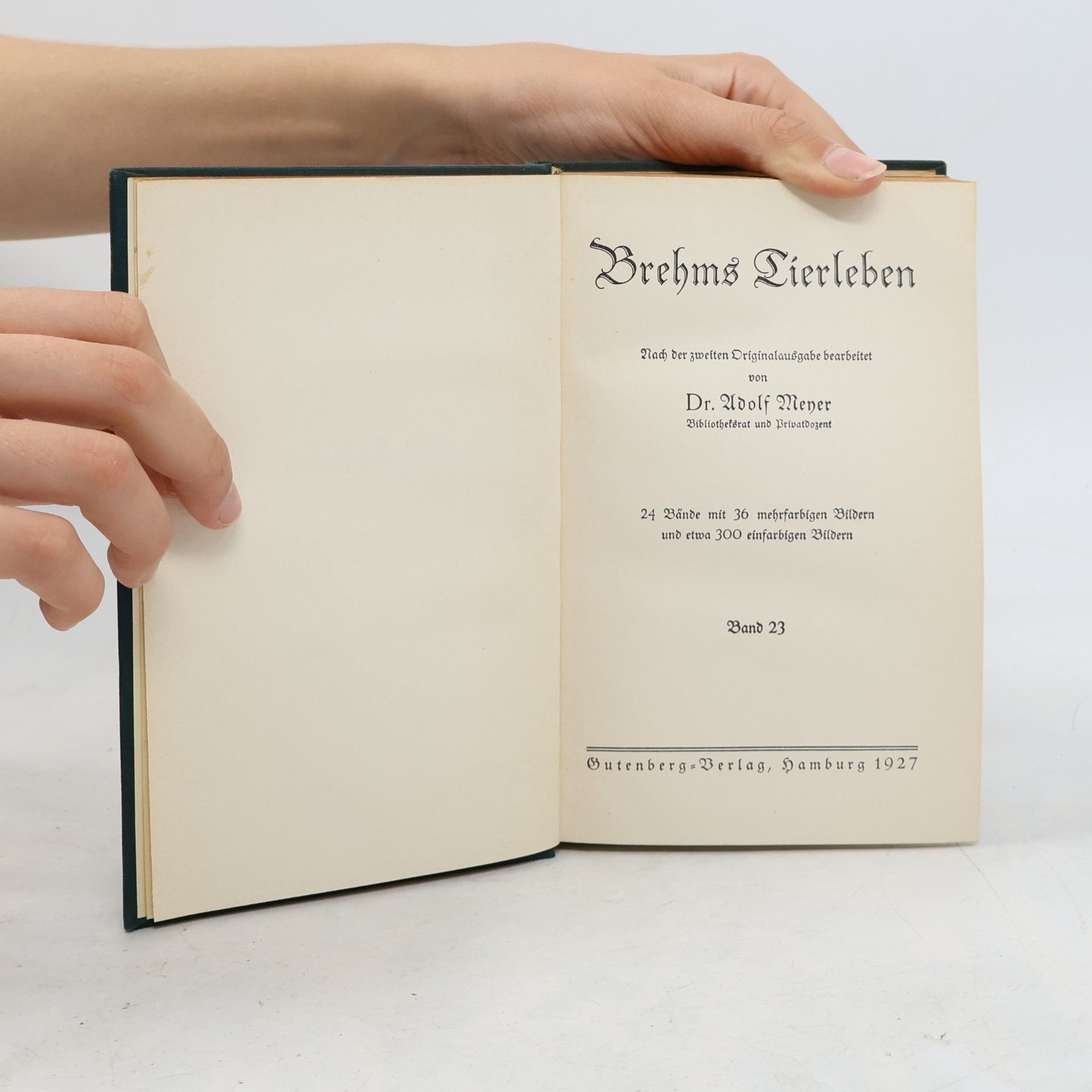 Alfred Edmund Brehm Brehms Tierleben Band 23