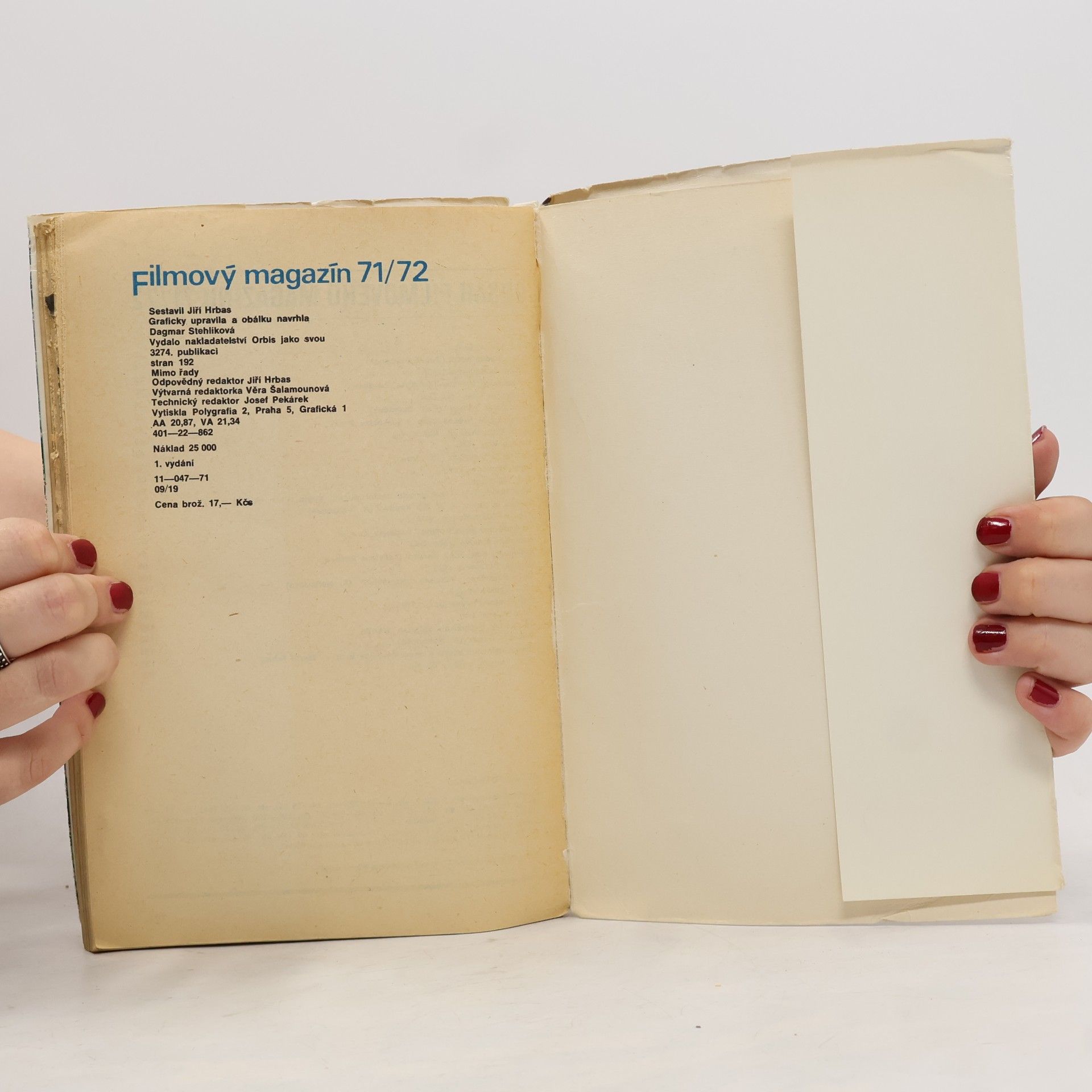 Kolektiv autorů Filmový magazín 1971/1972