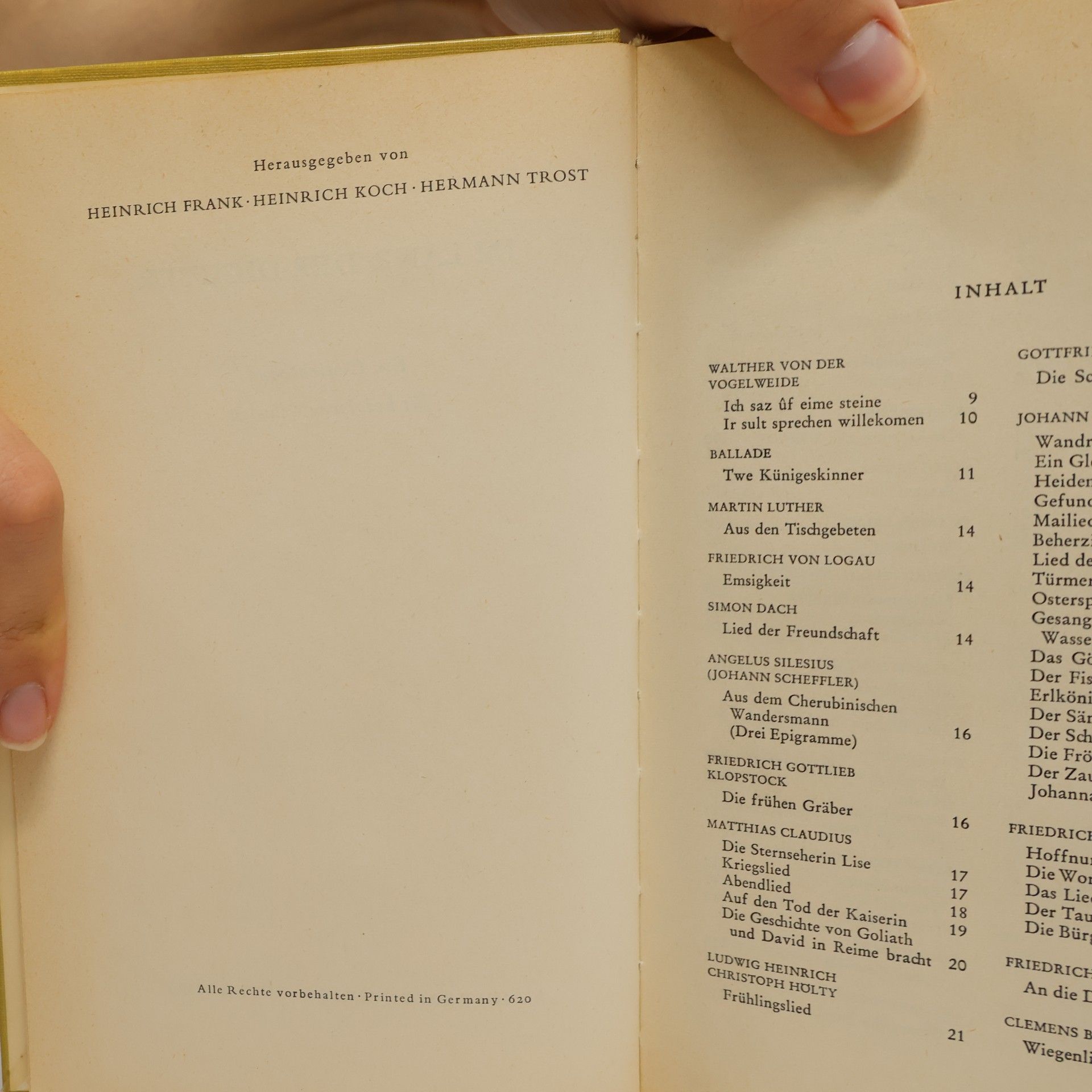 Heinrich Frank Im Land der Dichter