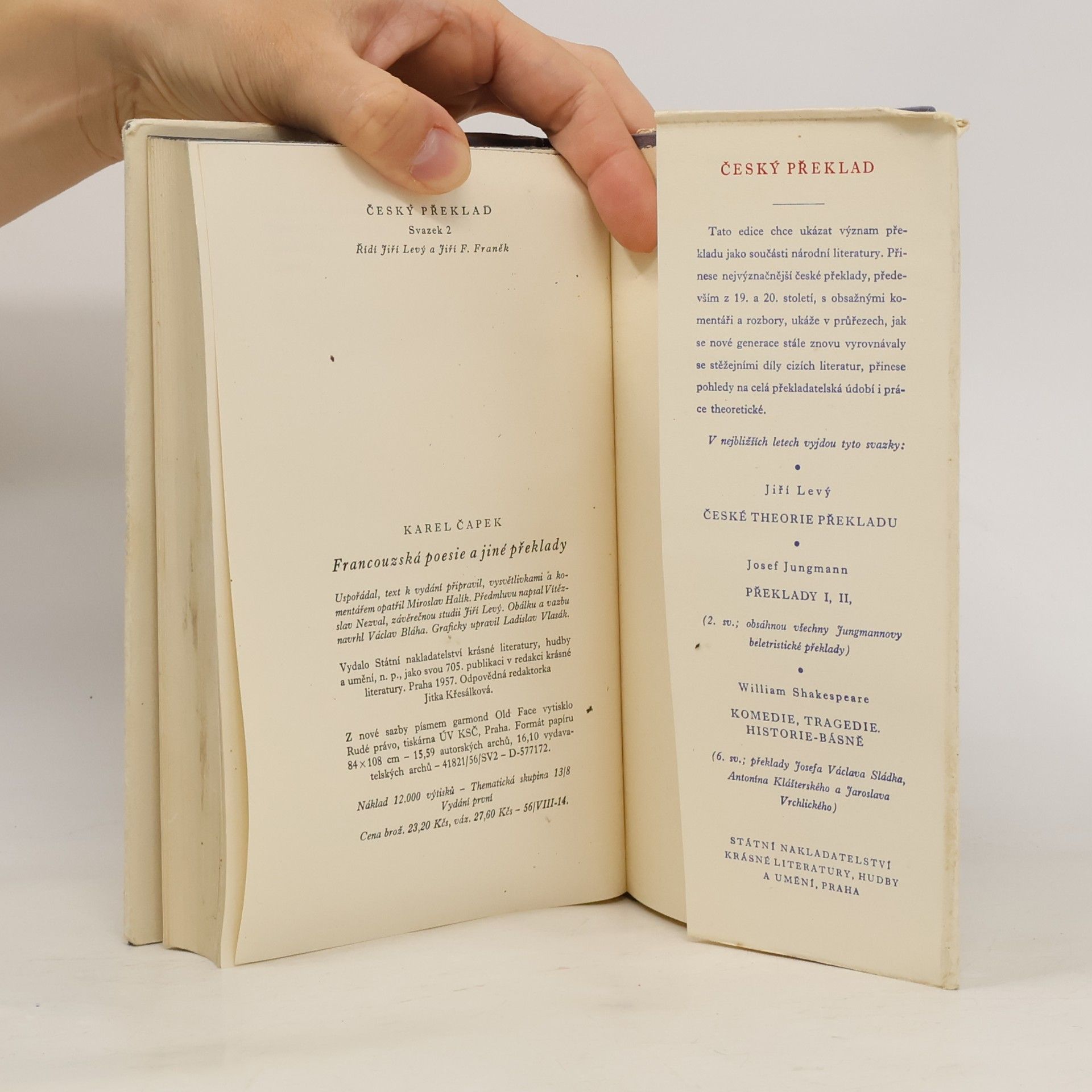 Karel Čapek Francouzská poesie a jiné překlady