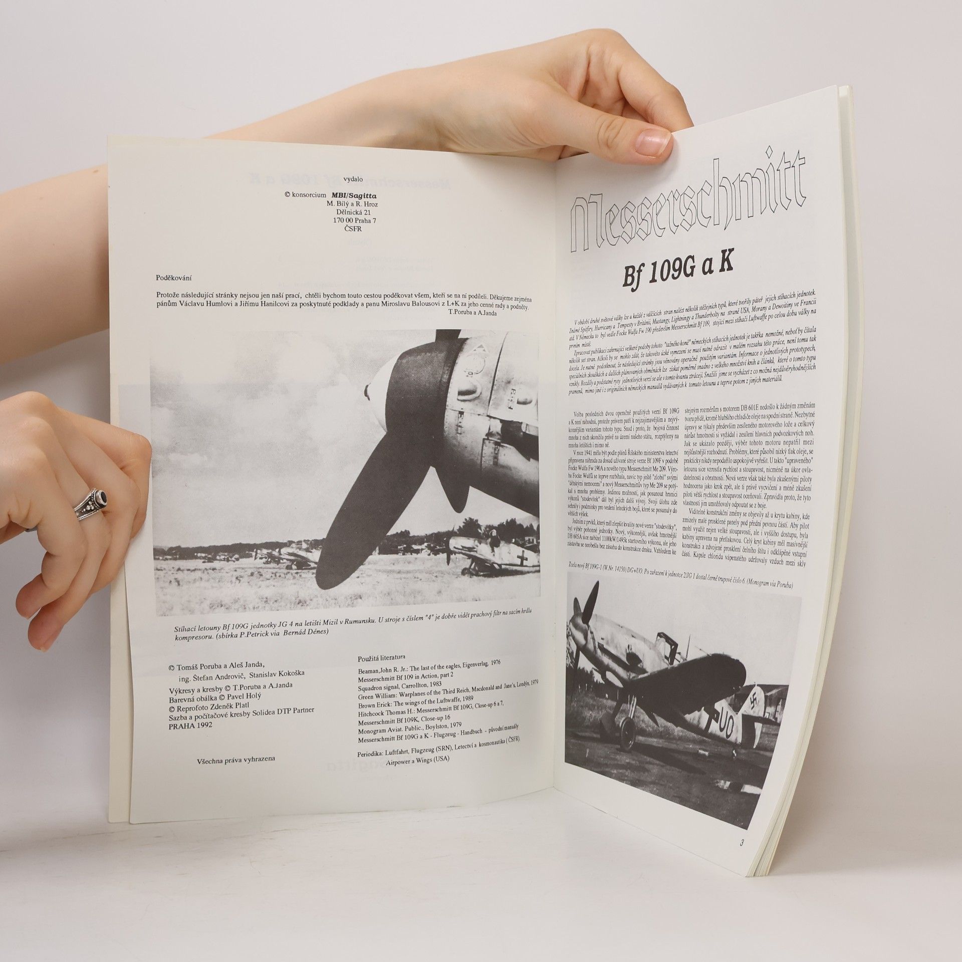 Zdeněk Platl Messerschmitt Bf 109G a K