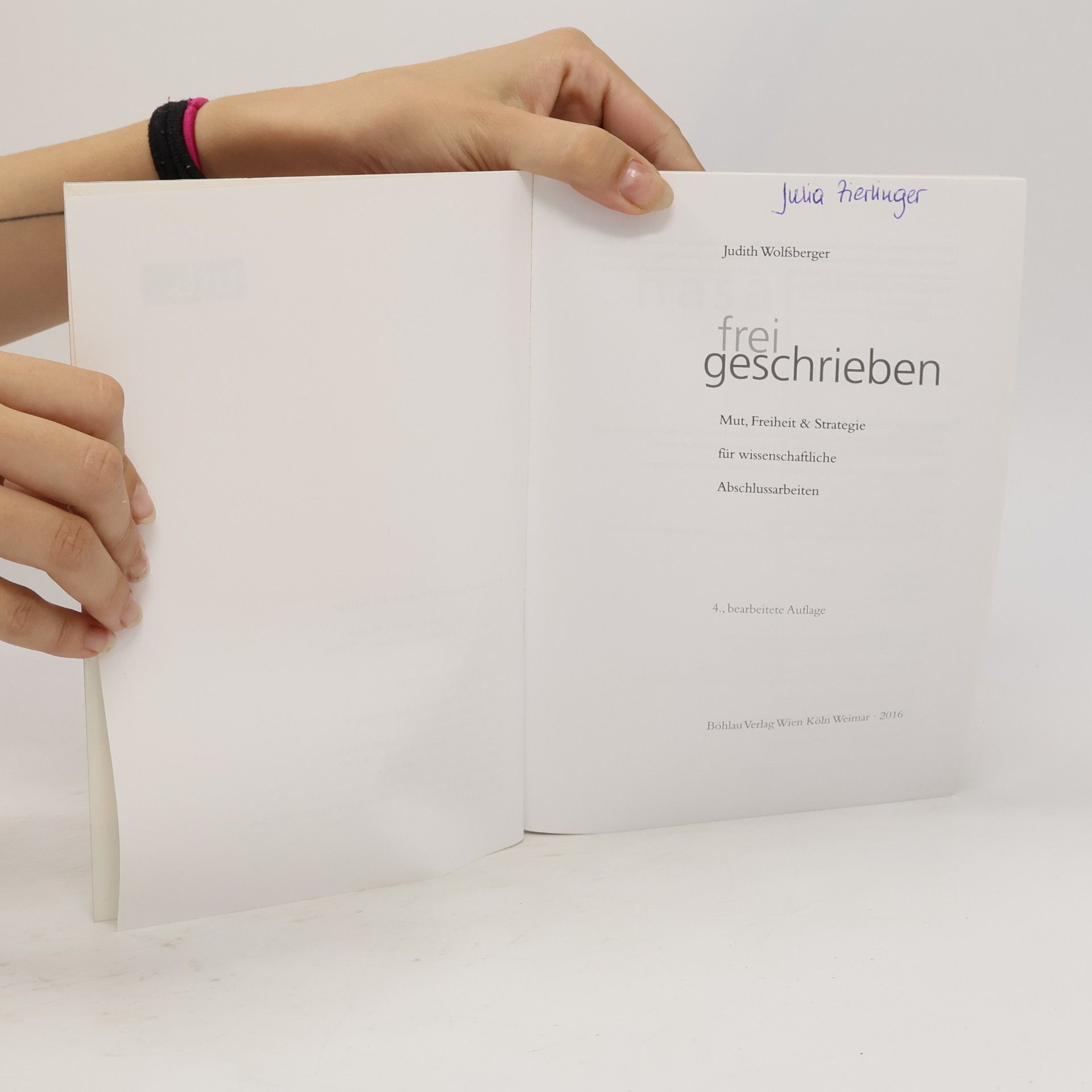 Judith Wolfsberger Frei geschrieben