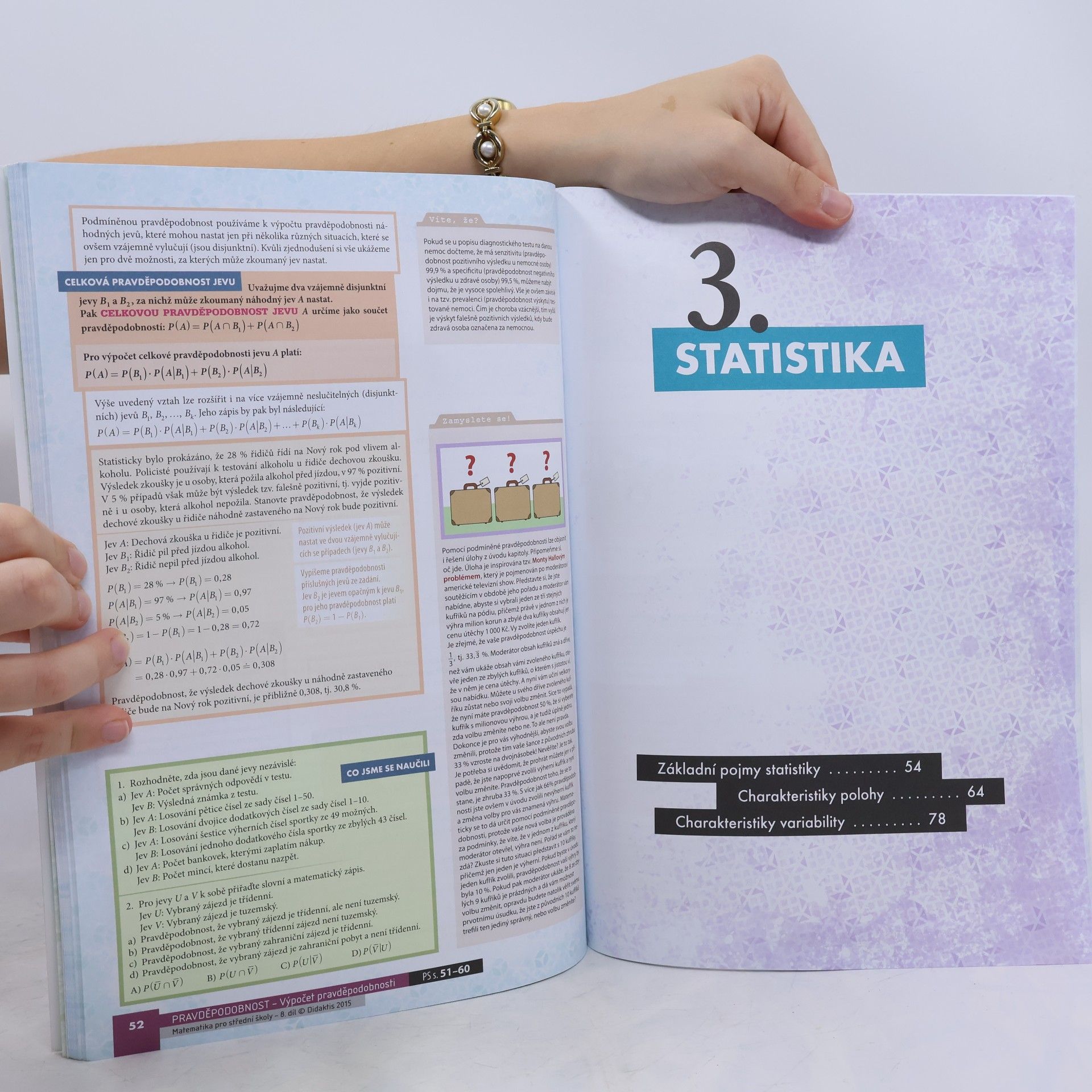 Radek Horenský Matematika pro střední školy 8. díl, učebnice. Kombinatorika, pravděpodobnost, statistika.