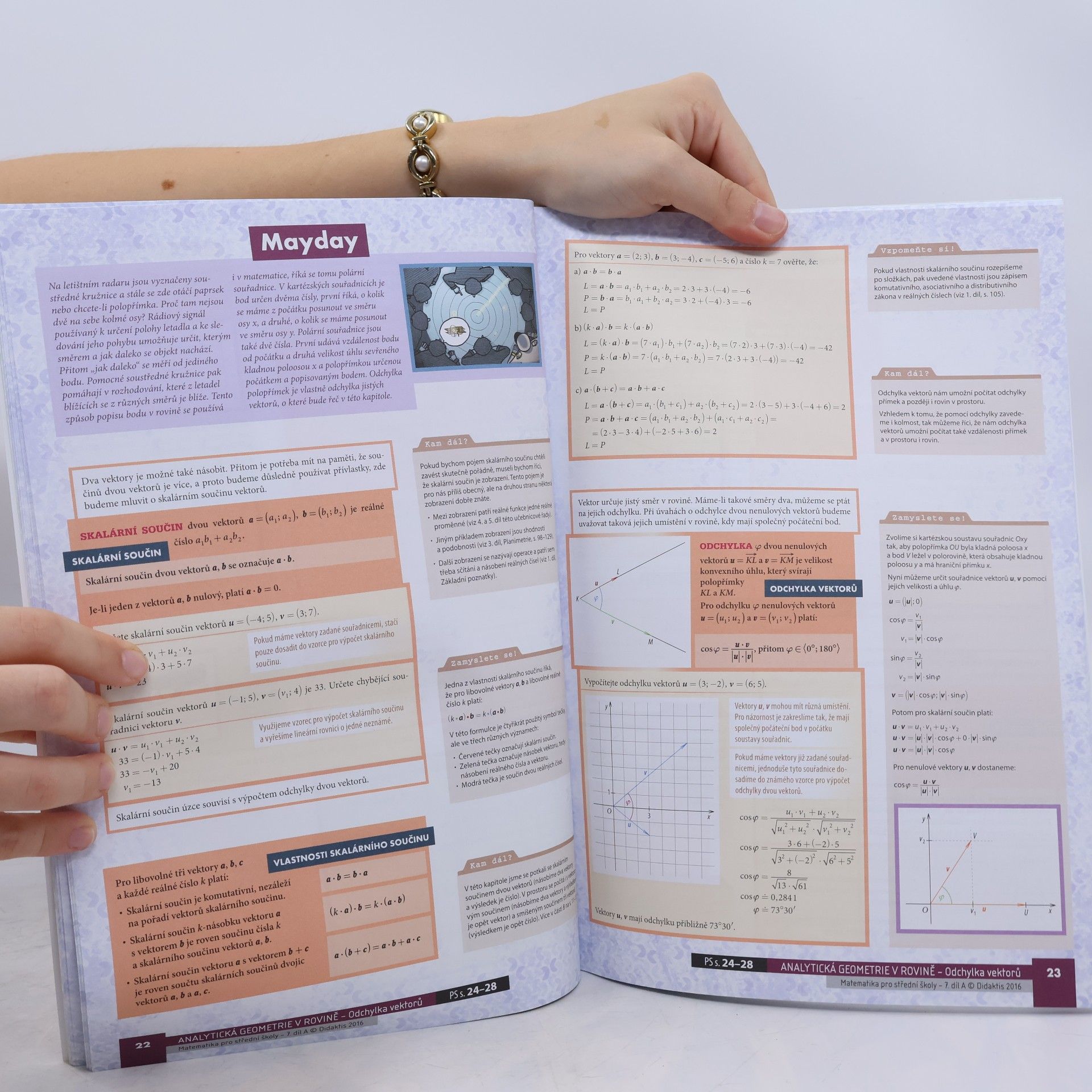 Jan Vondra Matematika pro střední školy. 7. díl A, Analytická geometrie v rovině