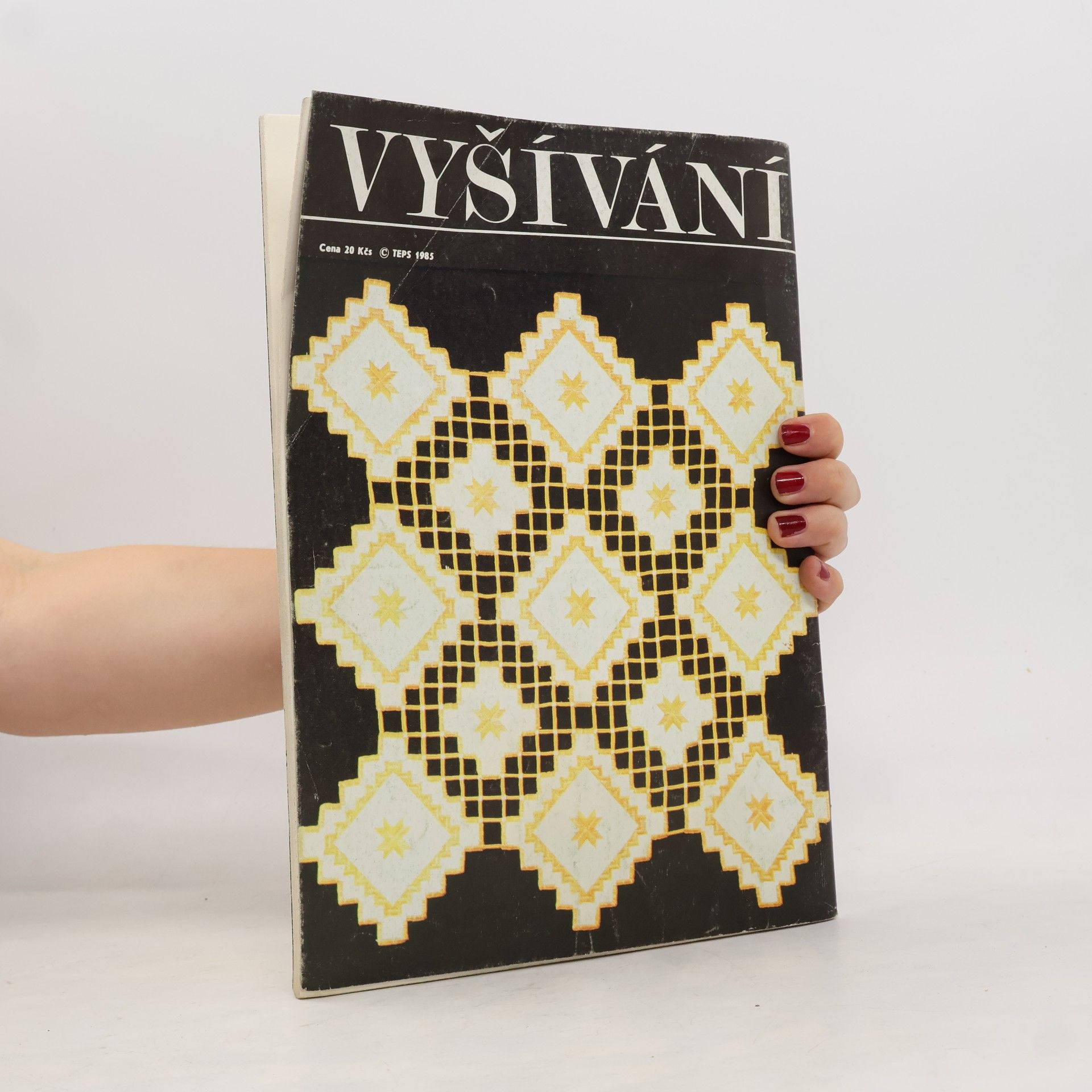 Marie Benešová Vyšívání 7. Ažury z vytažených nití. Vyšívání na tylu. Šitá krajka