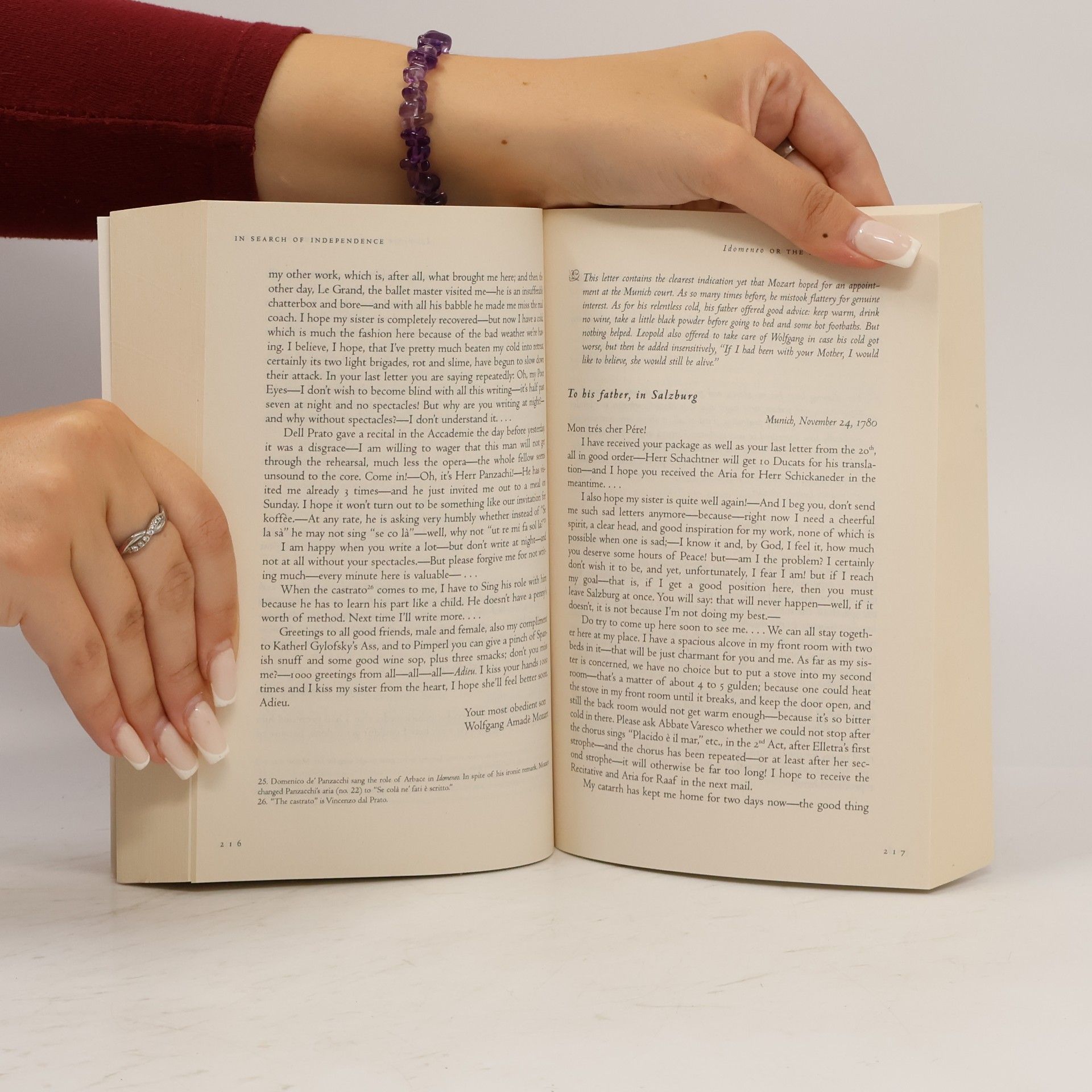 Robert Spaethling Mozart's Letters, Mozart's Life