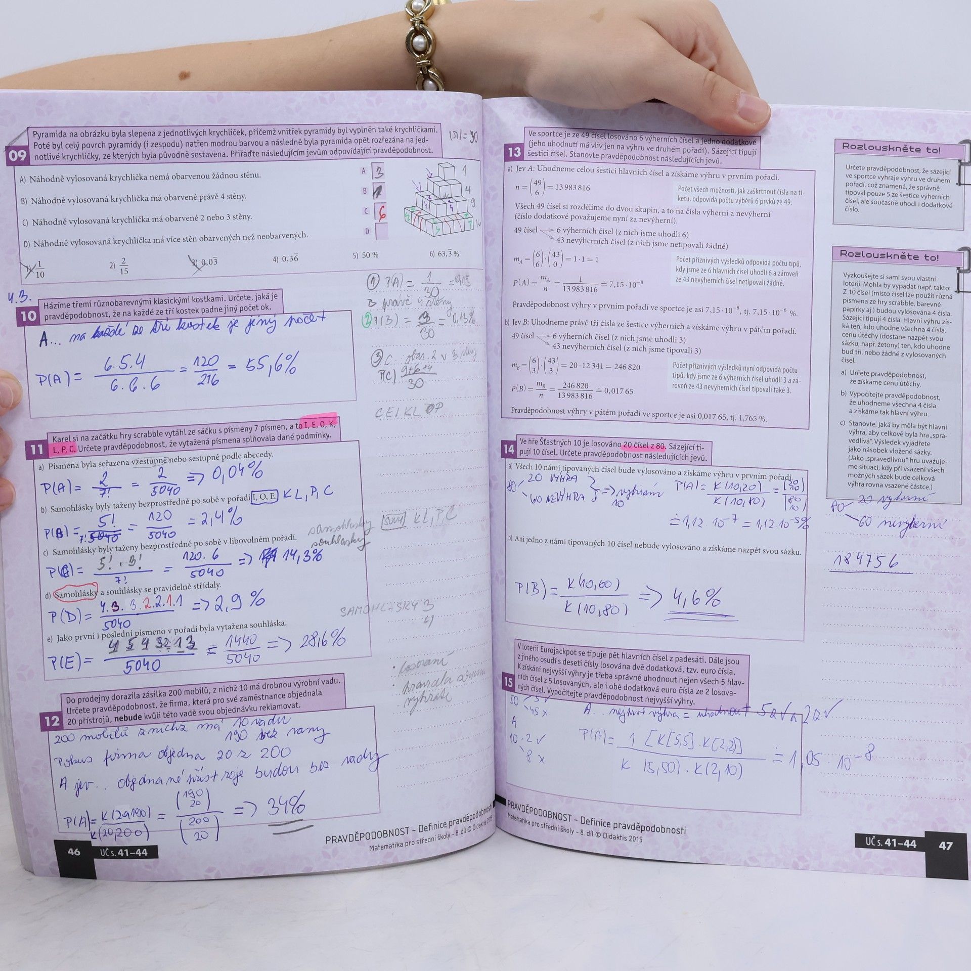 Radek Horenský Matematika pro střední školy. 8. díl, Kombinatorika, pravděpodobnost, statistika. Pracovní sešit